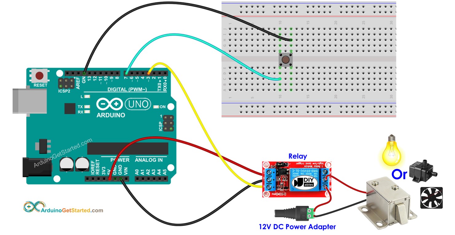 아두이노 - 버튼 - 릴레이 | Arduino - Button - Relay
