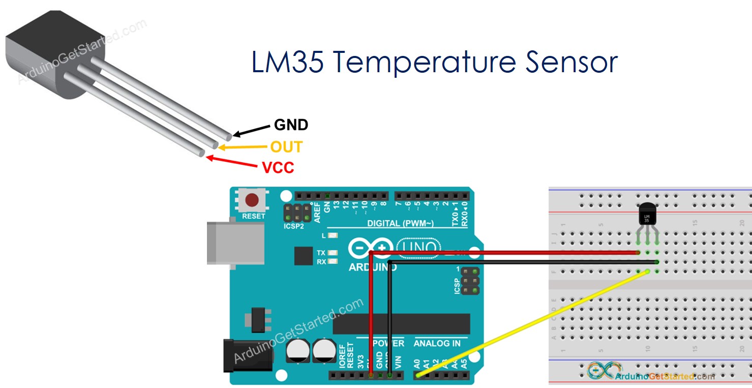 아두이노 - LM35 온도 센서 | Arduino - LM35 Temperature Sensor