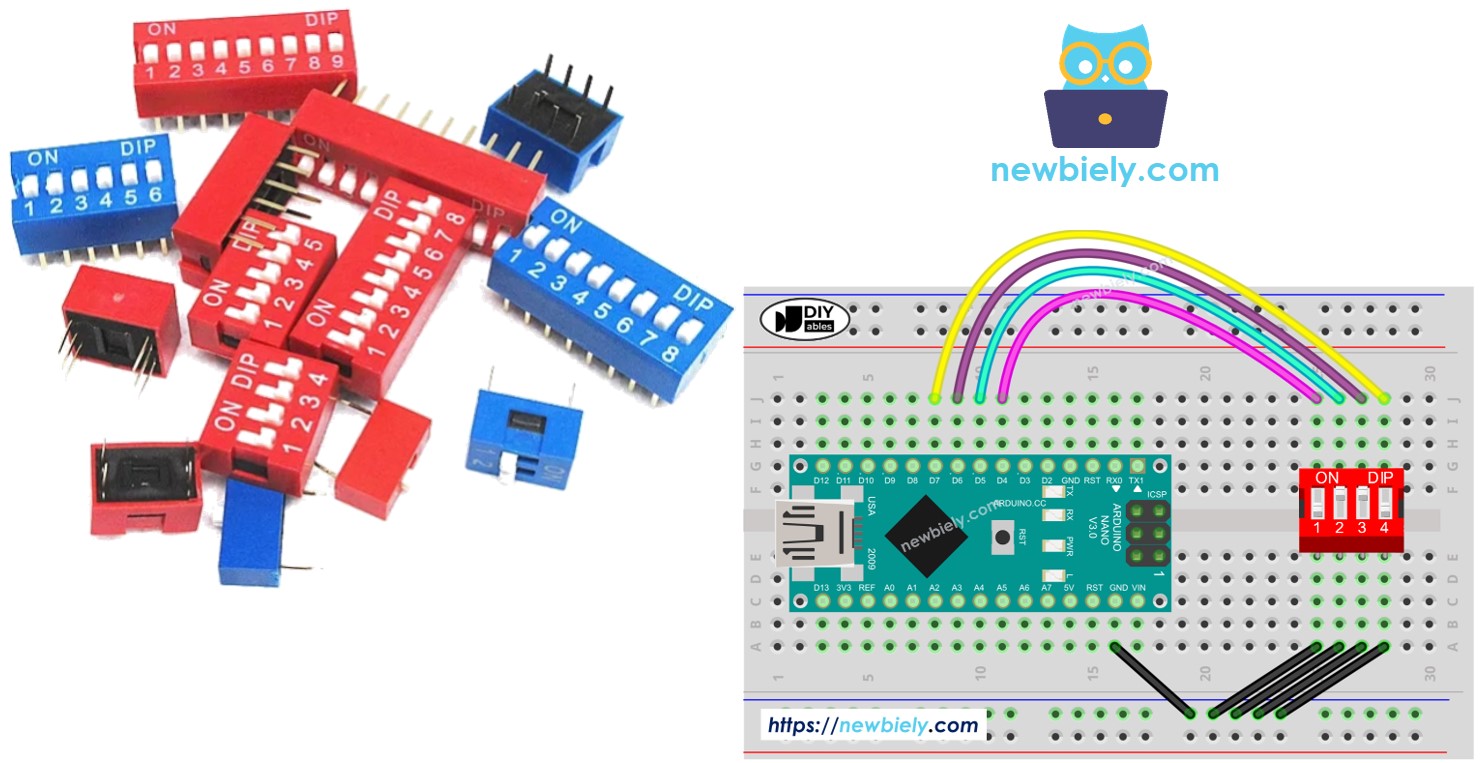 Arduino Nano with DIP Switch