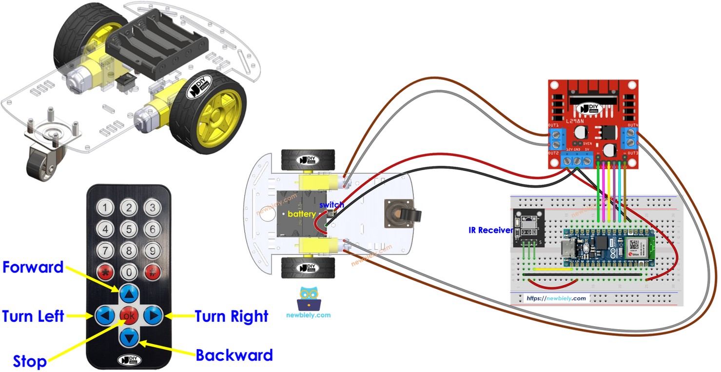 아두이노 나노 esp32 로봇 자동차