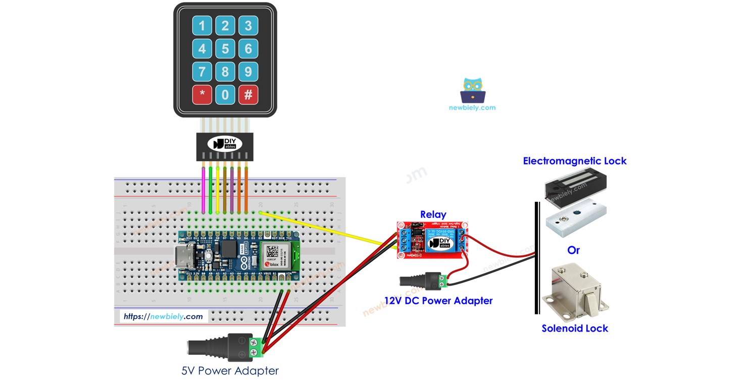 아두이노 나노 ESP32 비밀번호를 사용하는 도어락 시스템