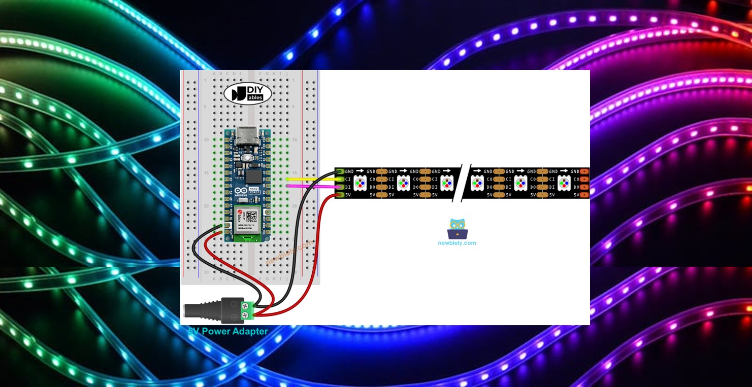 Esp Led Arduino Nano Esp Dotstar Led Strip