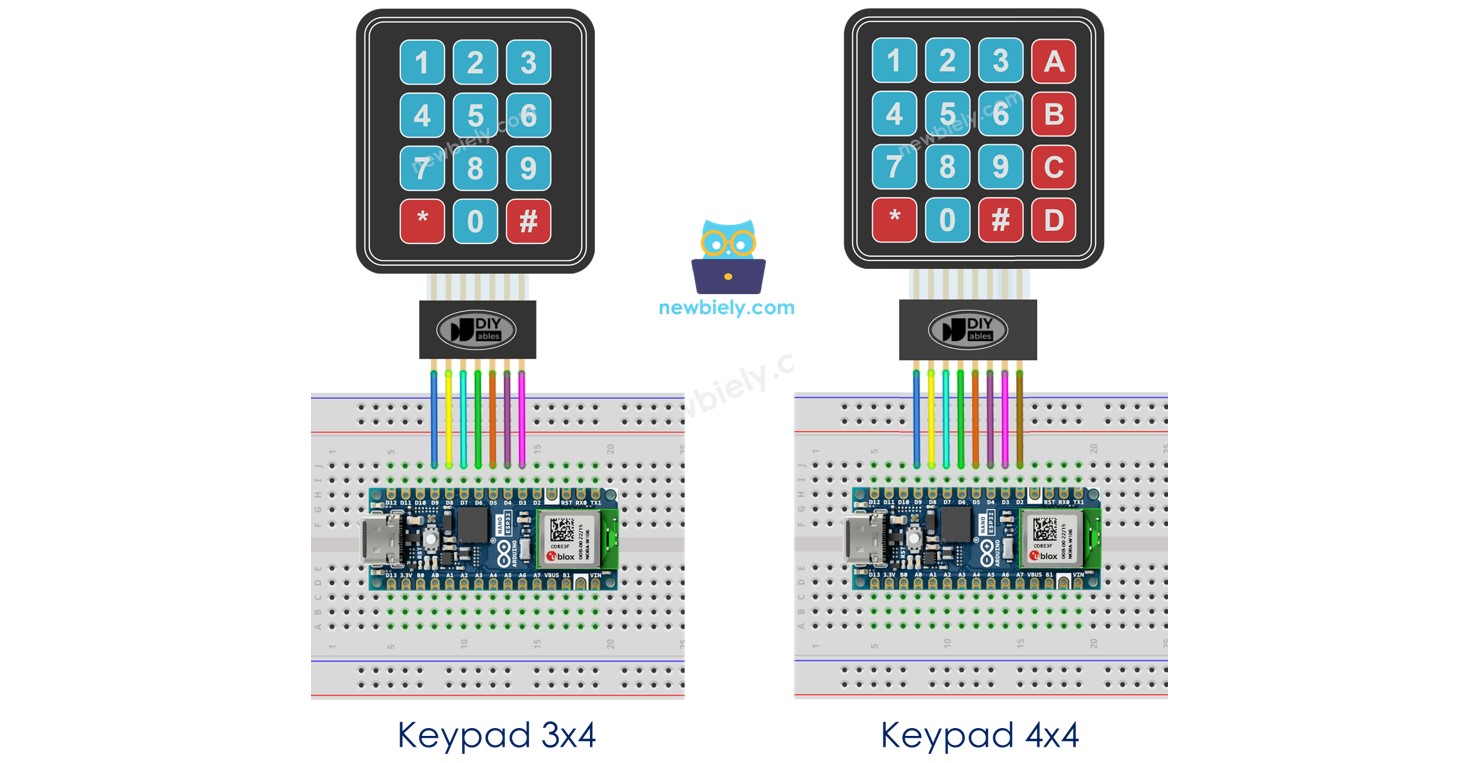 아두이노 나노 esp32 키패드