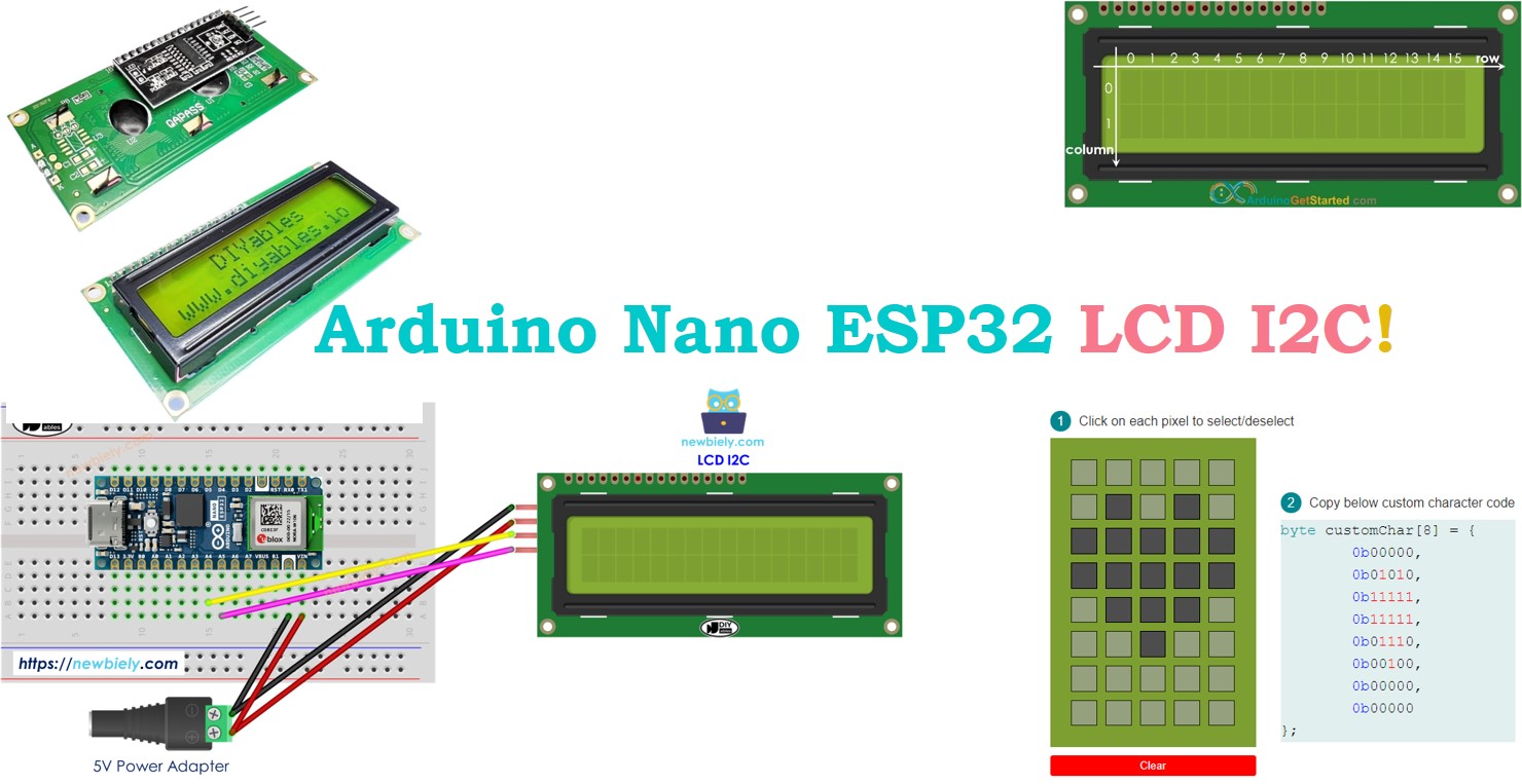 아두이노 나노 esp32 디스플레이