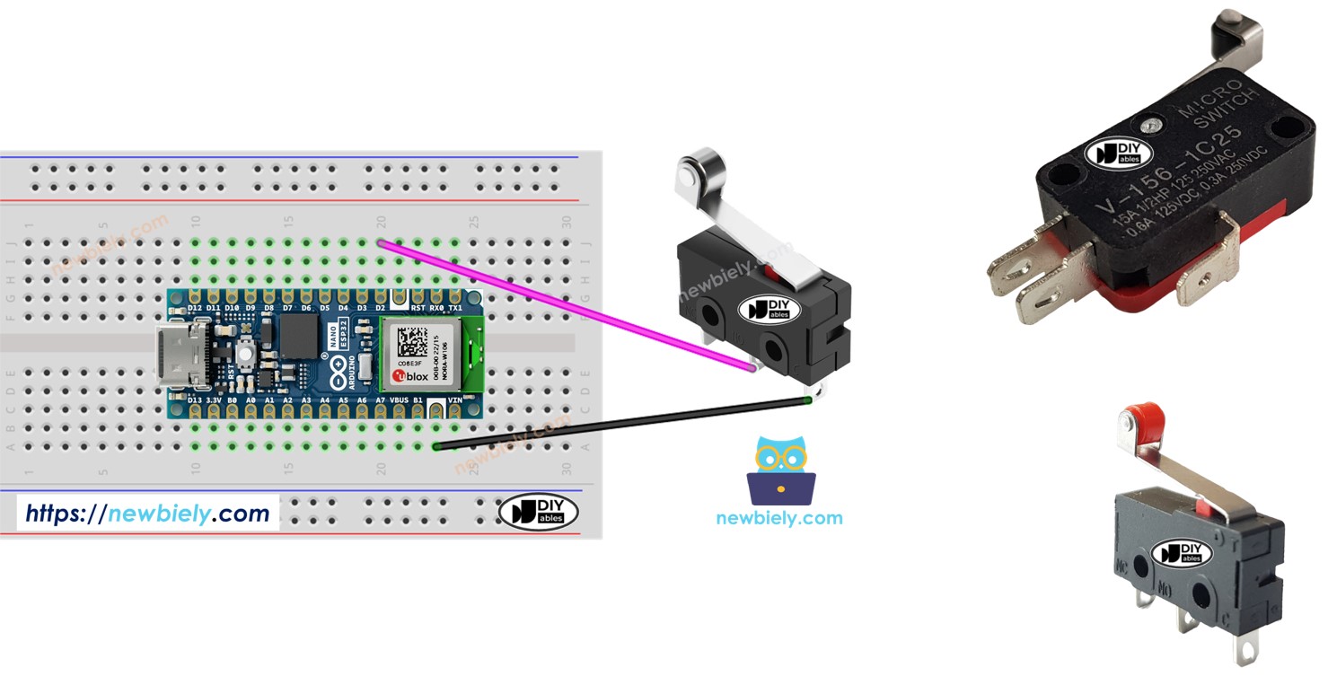 아두이노 나노 ESP32 with limit switch