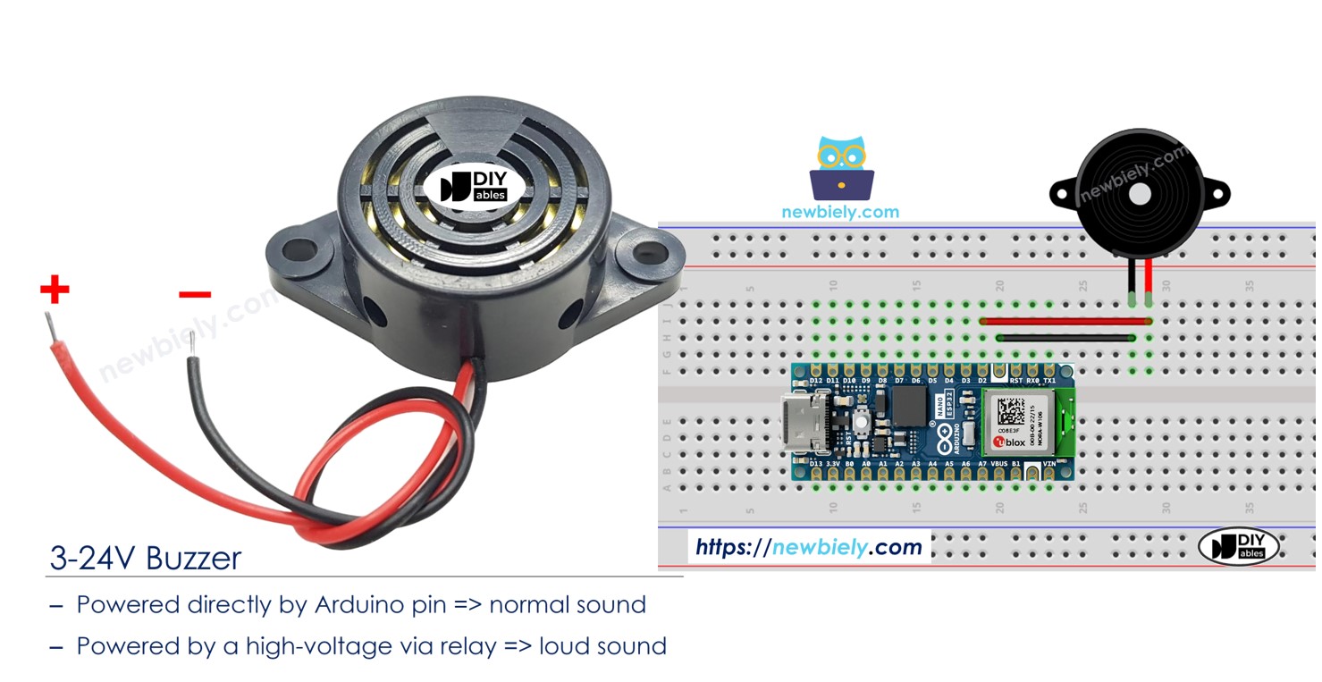 아두이노 나노 esp32 피에조 부저