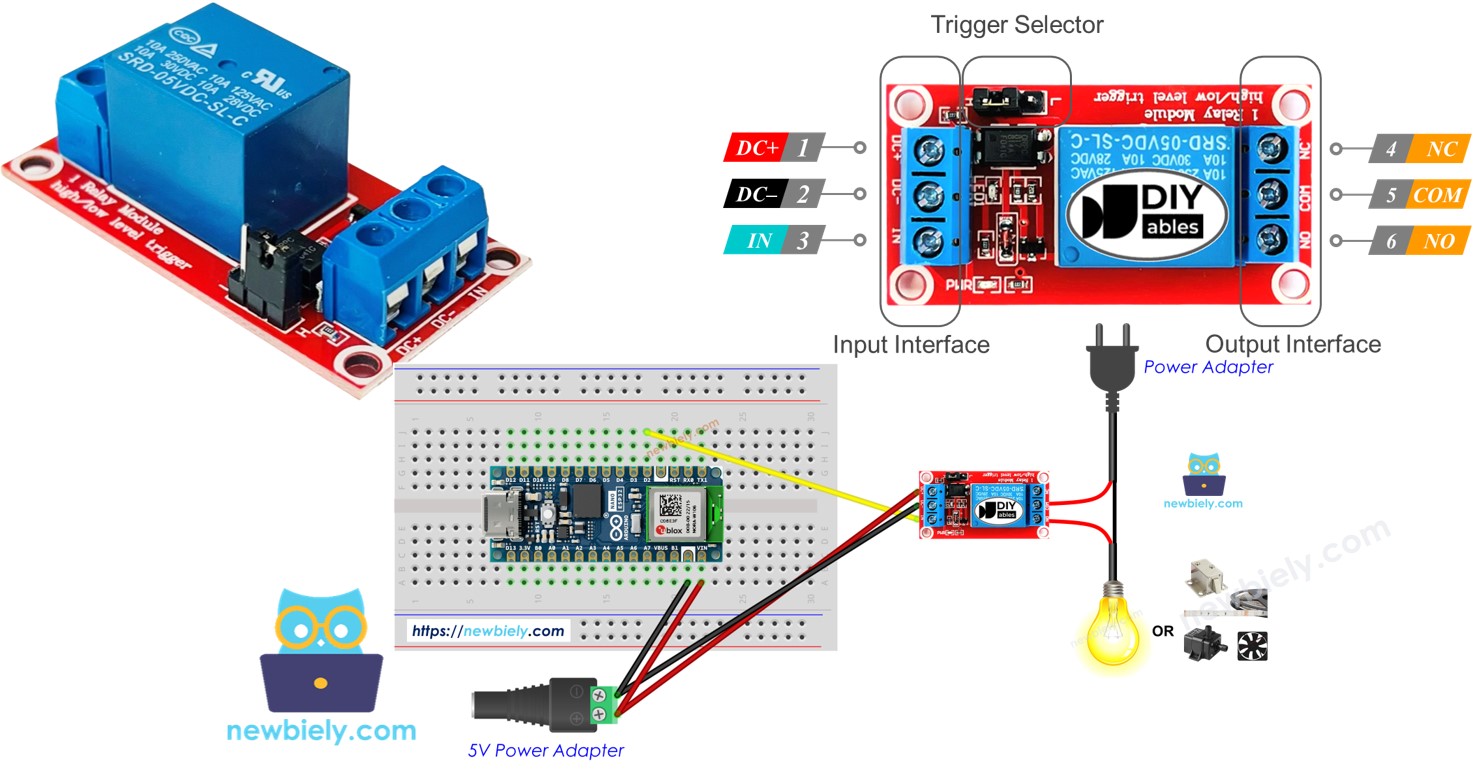 아두이노 나노 esp32 릴레이