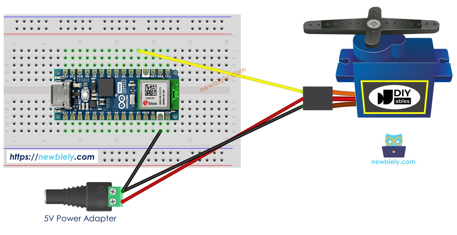 아두이노 나노 esp32 서보 모터