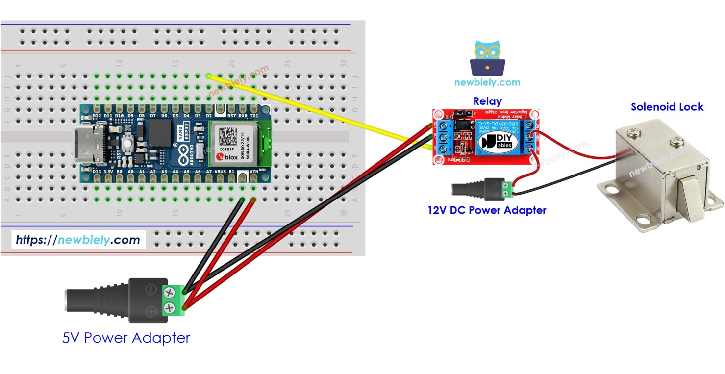 아두이노 나노 esp32 도어 잠금장치