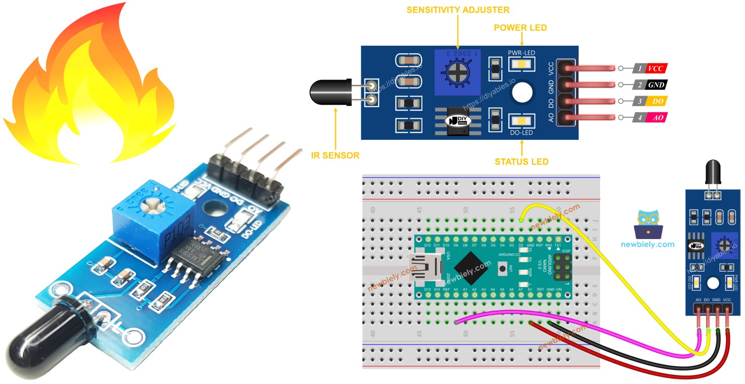 arduino flame sensor