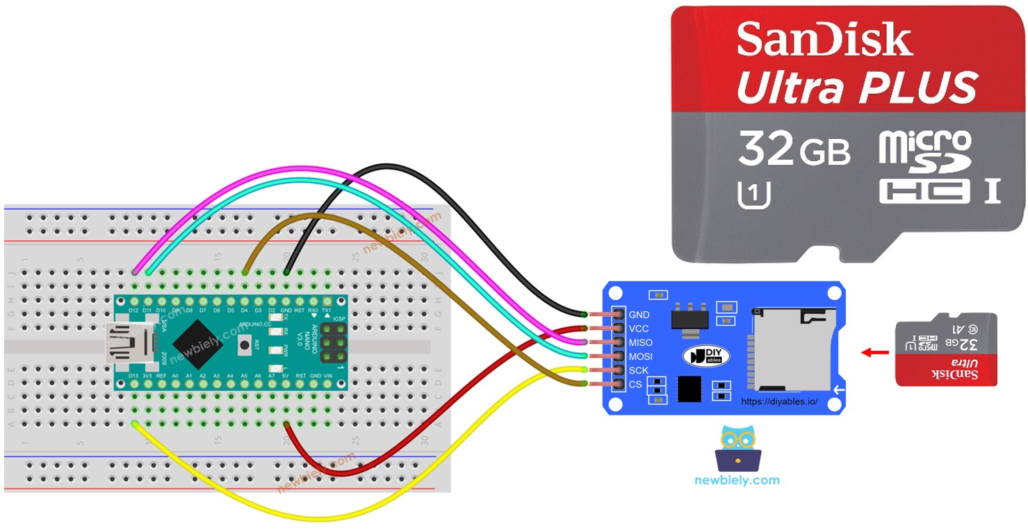 Arduino Nano Micro SD Card