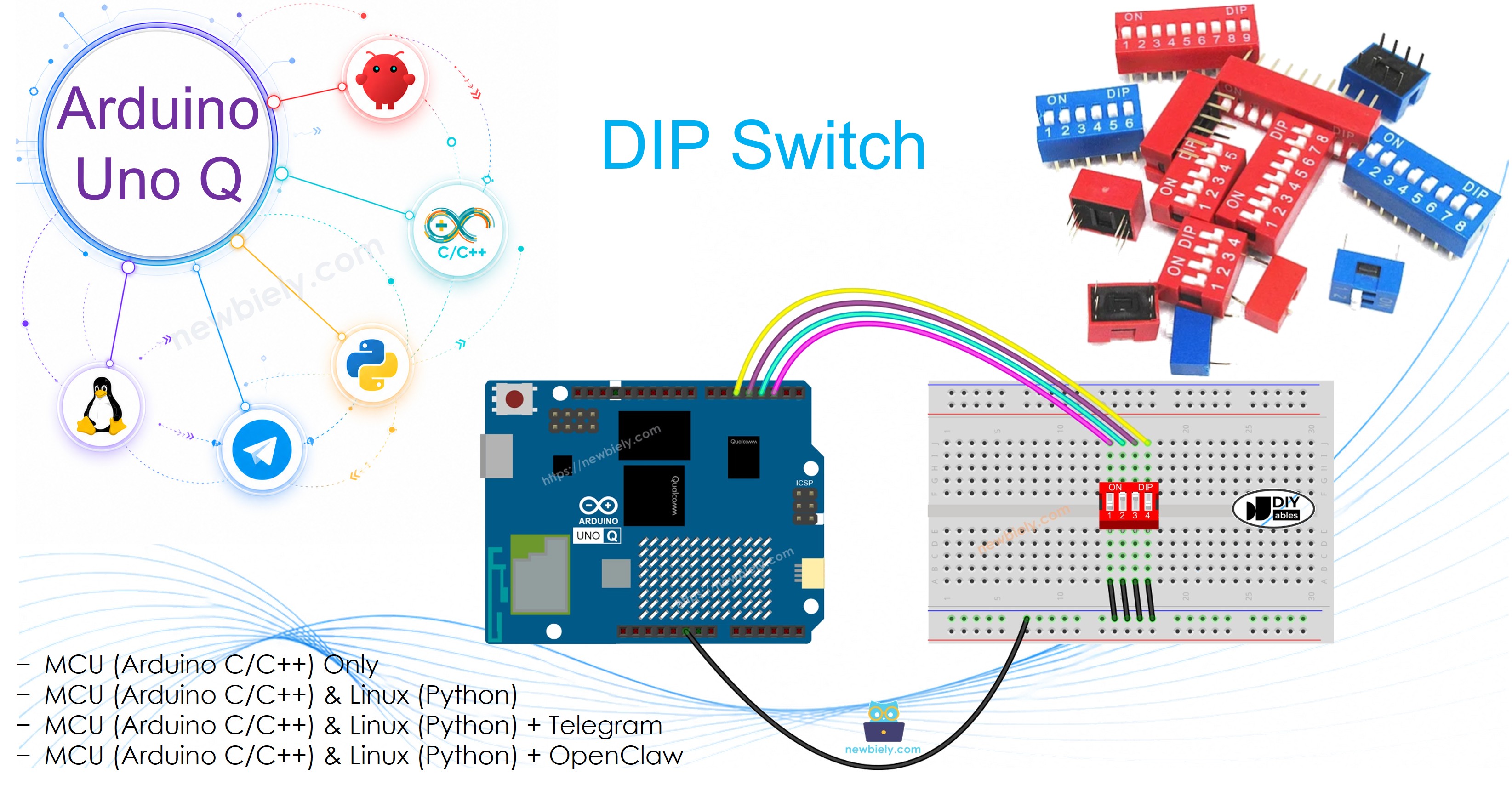 Arduino UNO Q - dip 스위치