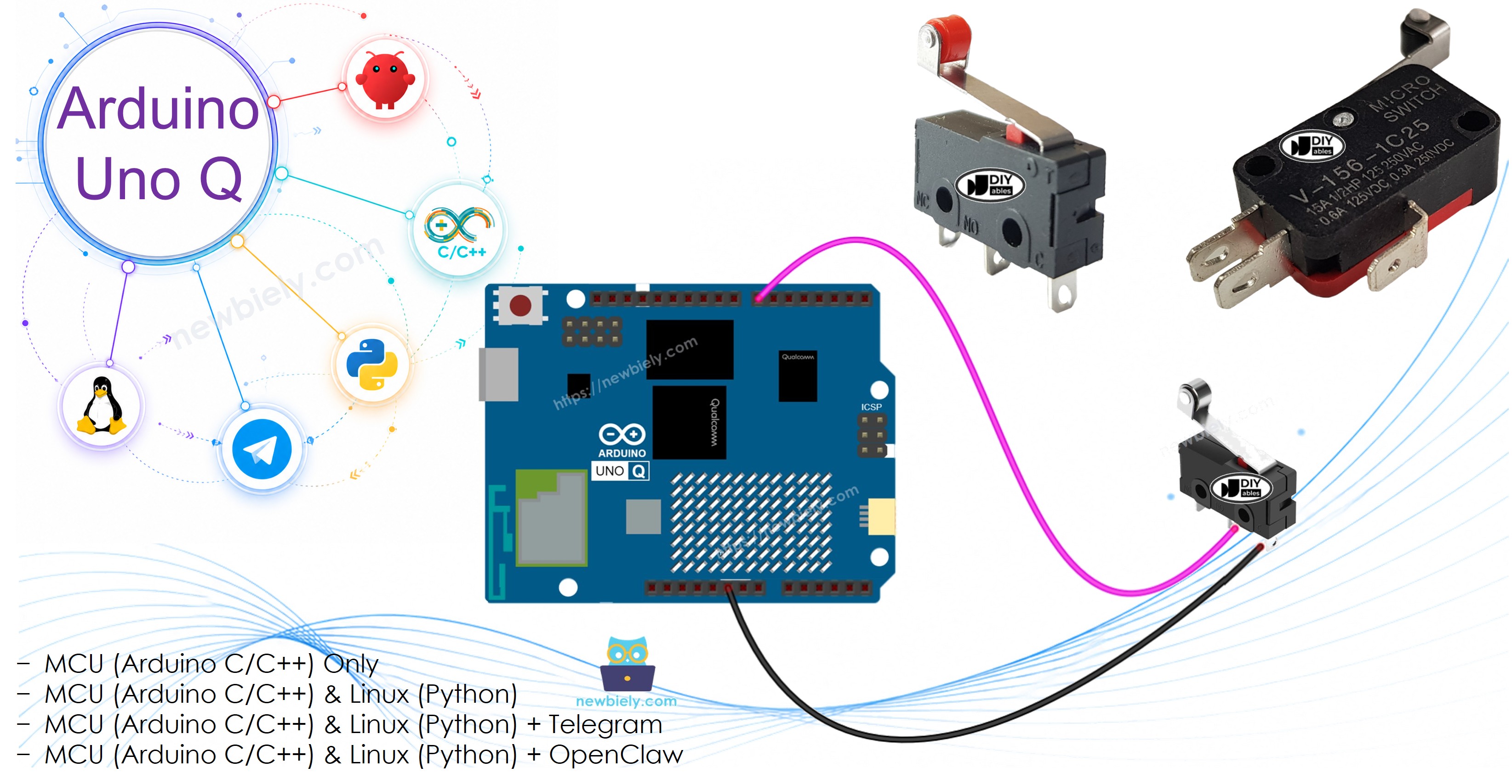 Arduino UNO Q - 리미트 스위치