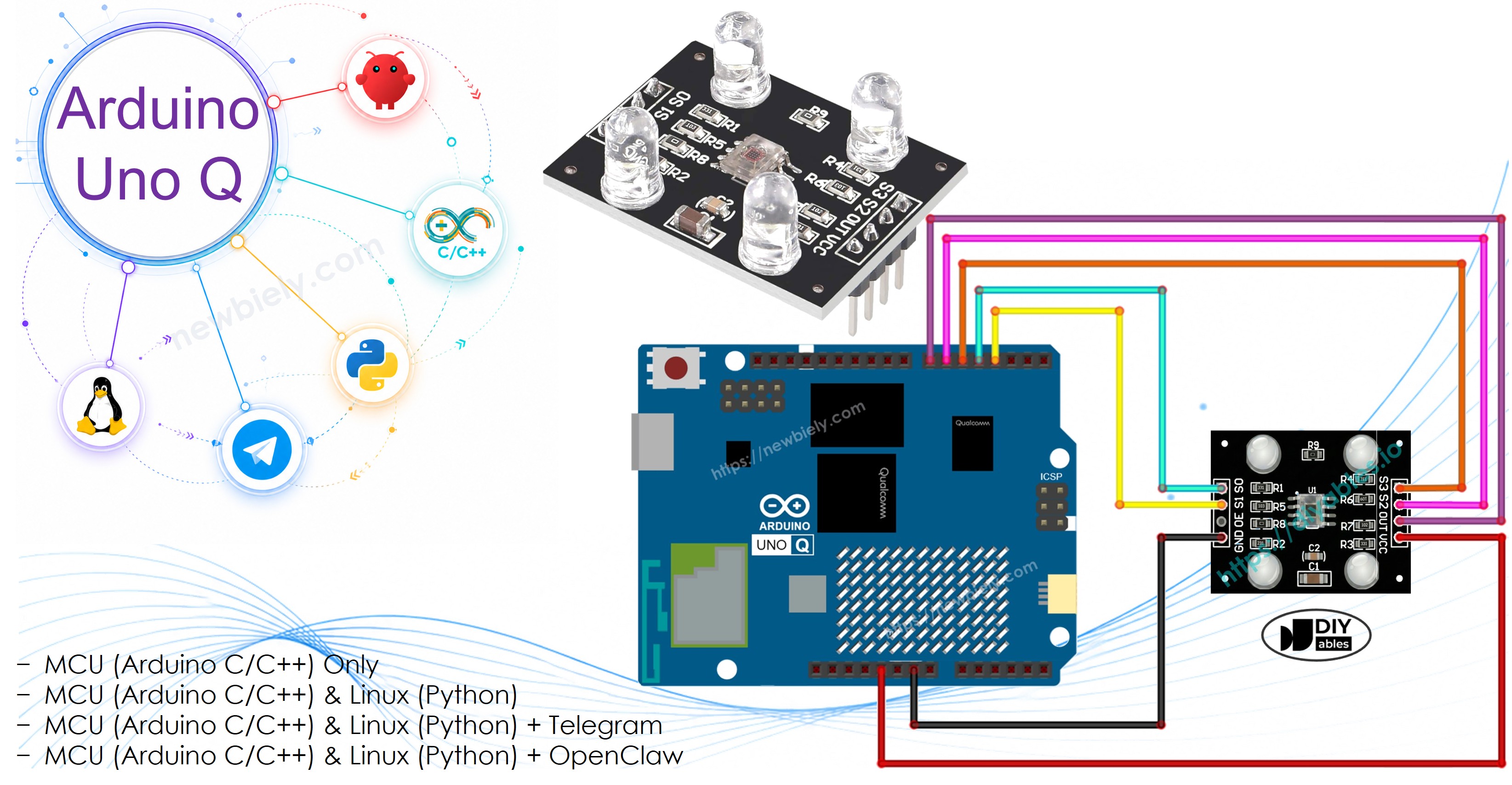 Arduino UNO Q 컬러 센서