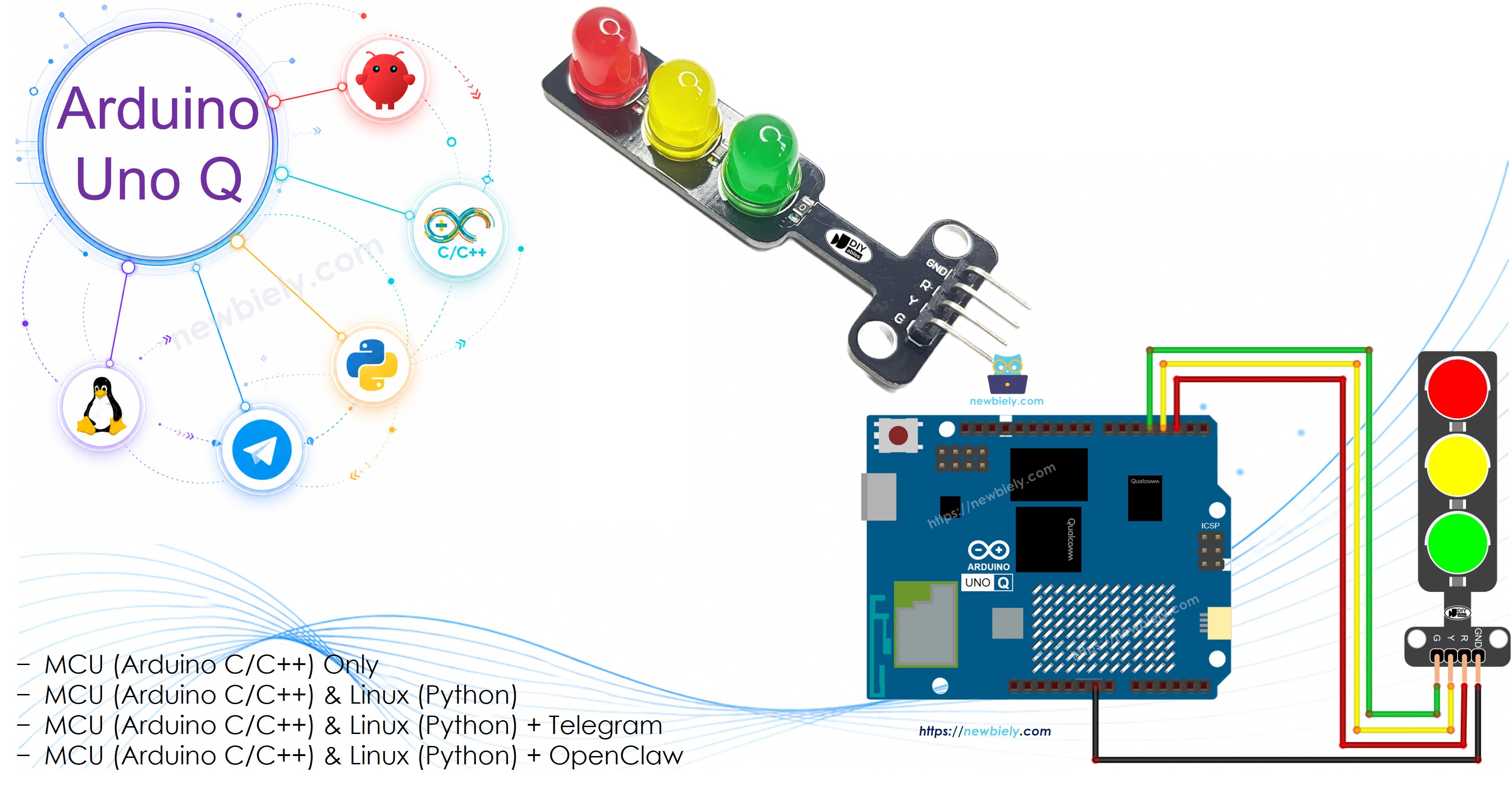 Arduino UNO Q - 신호등