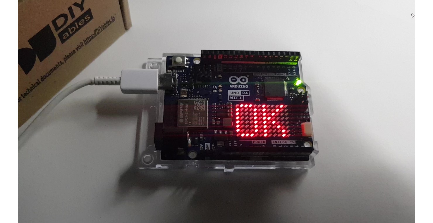 Arduino Uno R4 built-in LED matrix