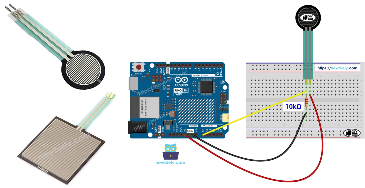 Arduino UNO R4 및 힘 센서