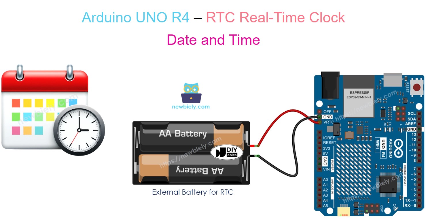 Arduino UNO R4 RTC 실시간 시계