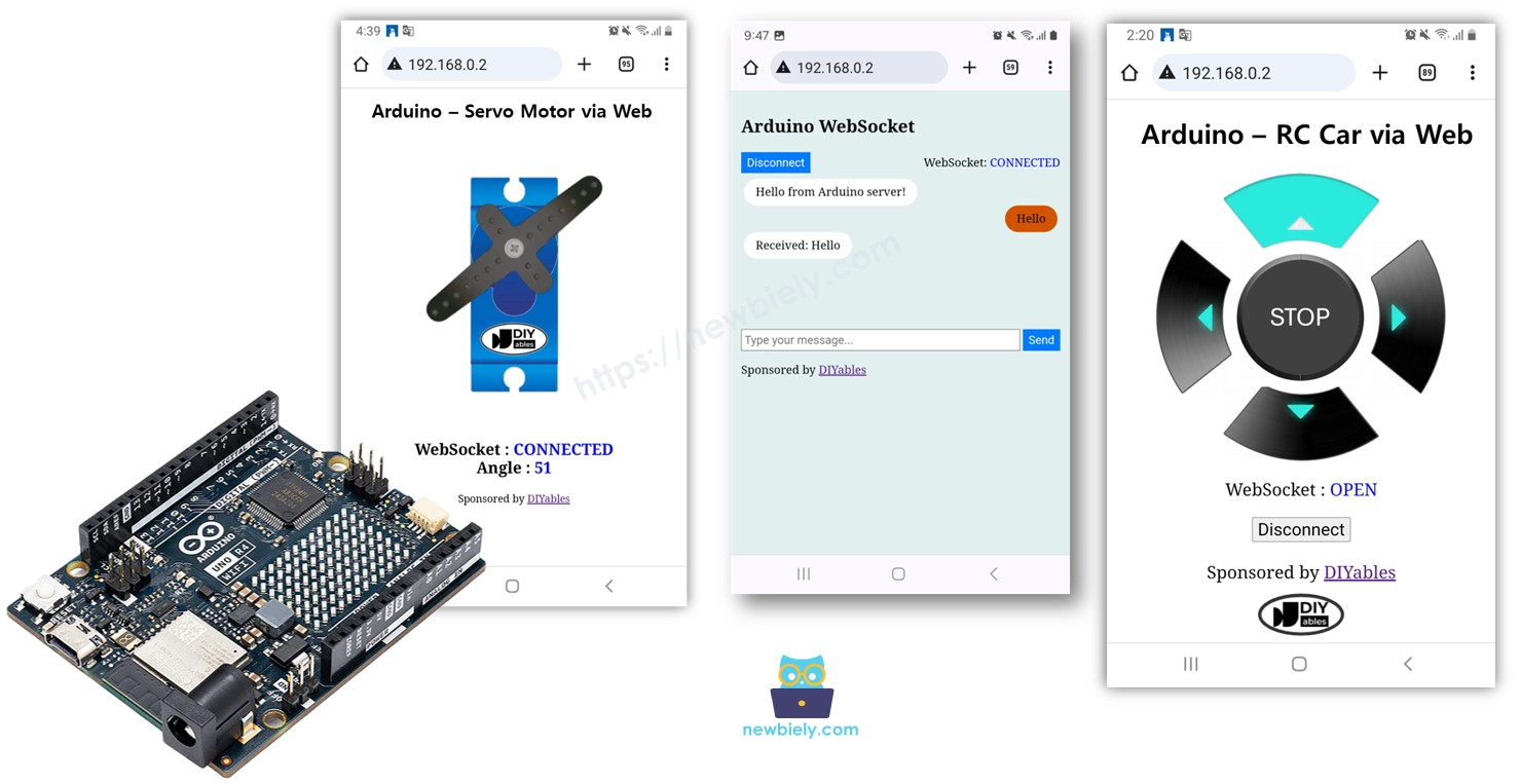 Arduino UNO R4 웹소켓