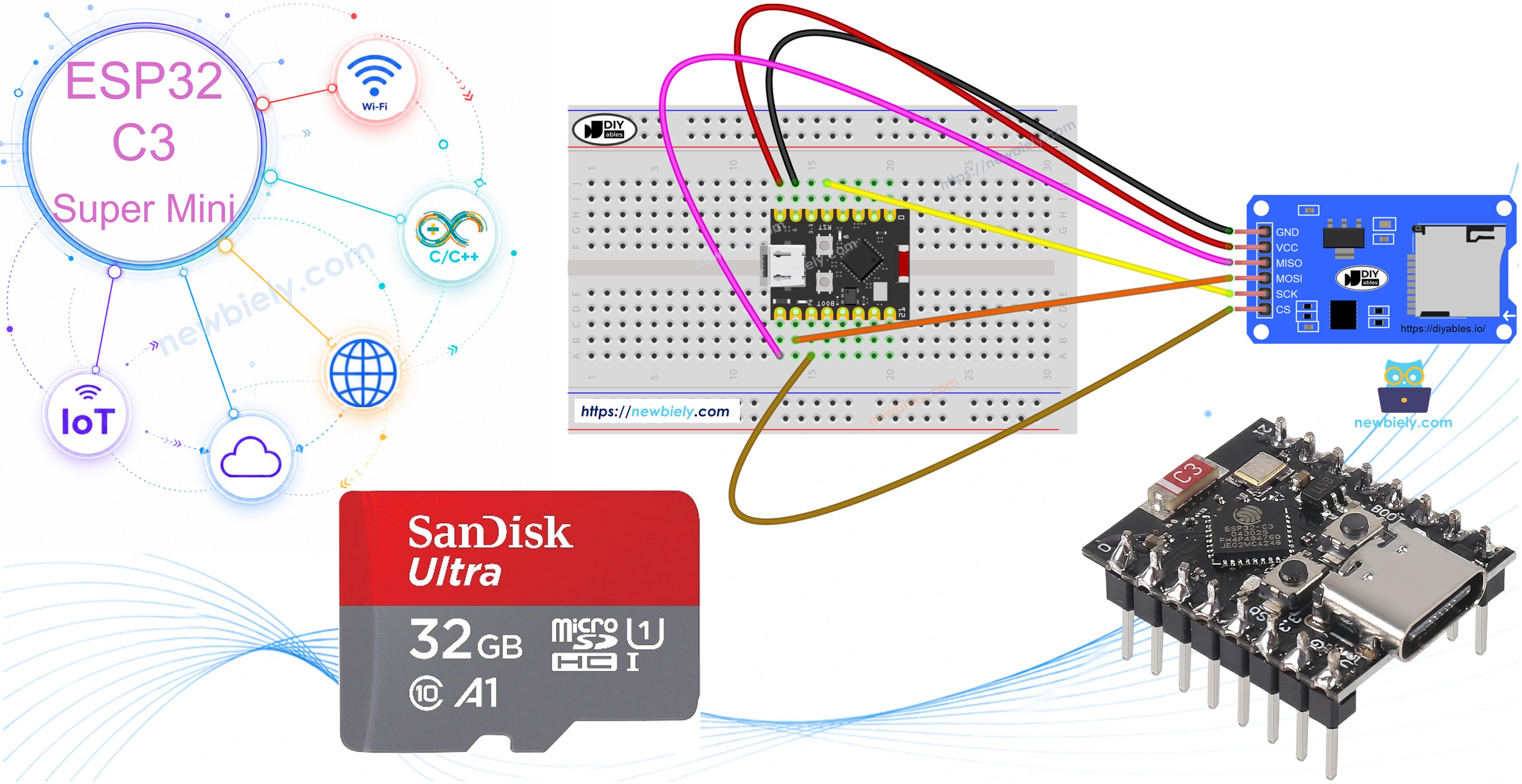 ESP32 C3 Super Mini SD 카드