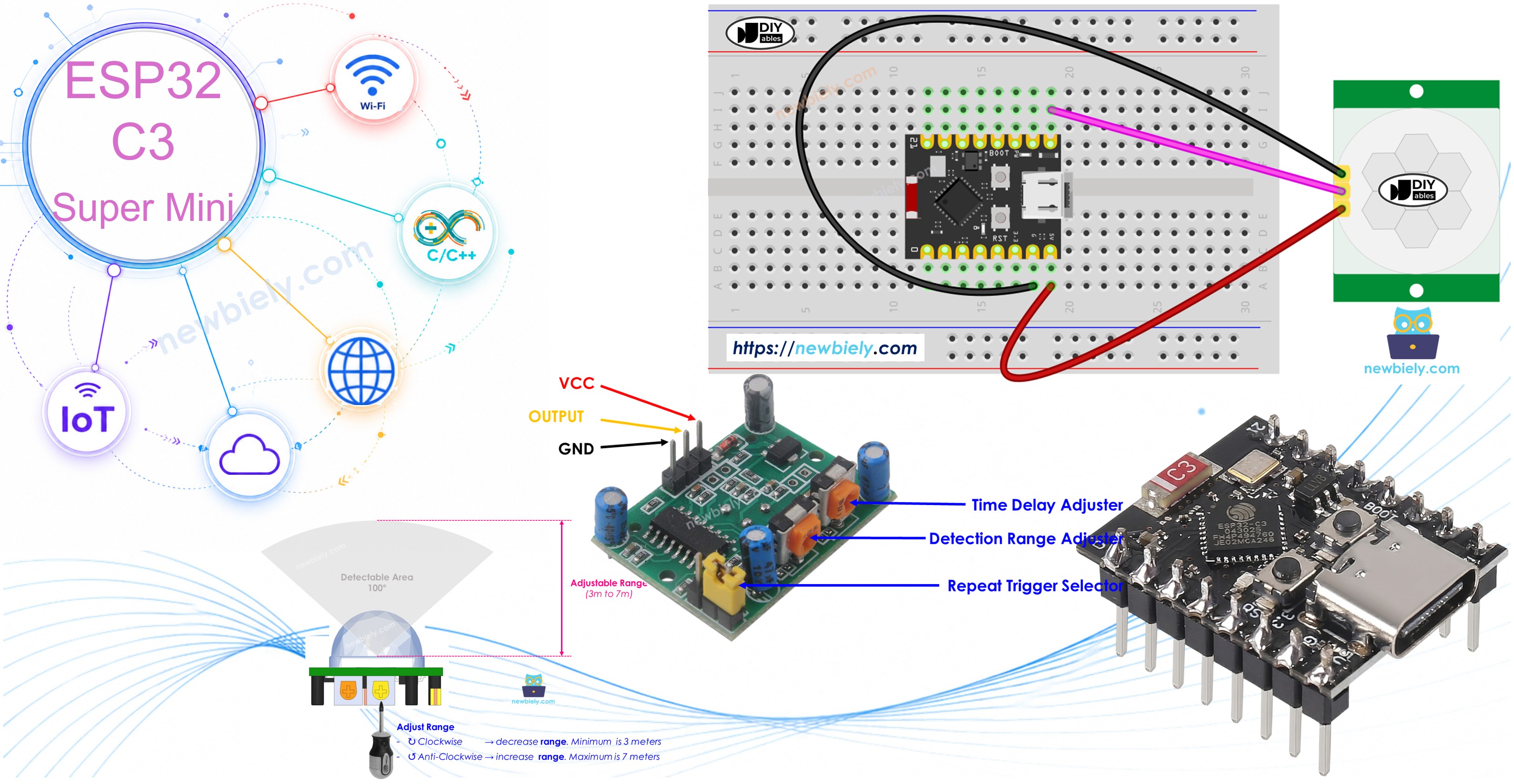 ESP32 C3 Super Mini 모션 센서