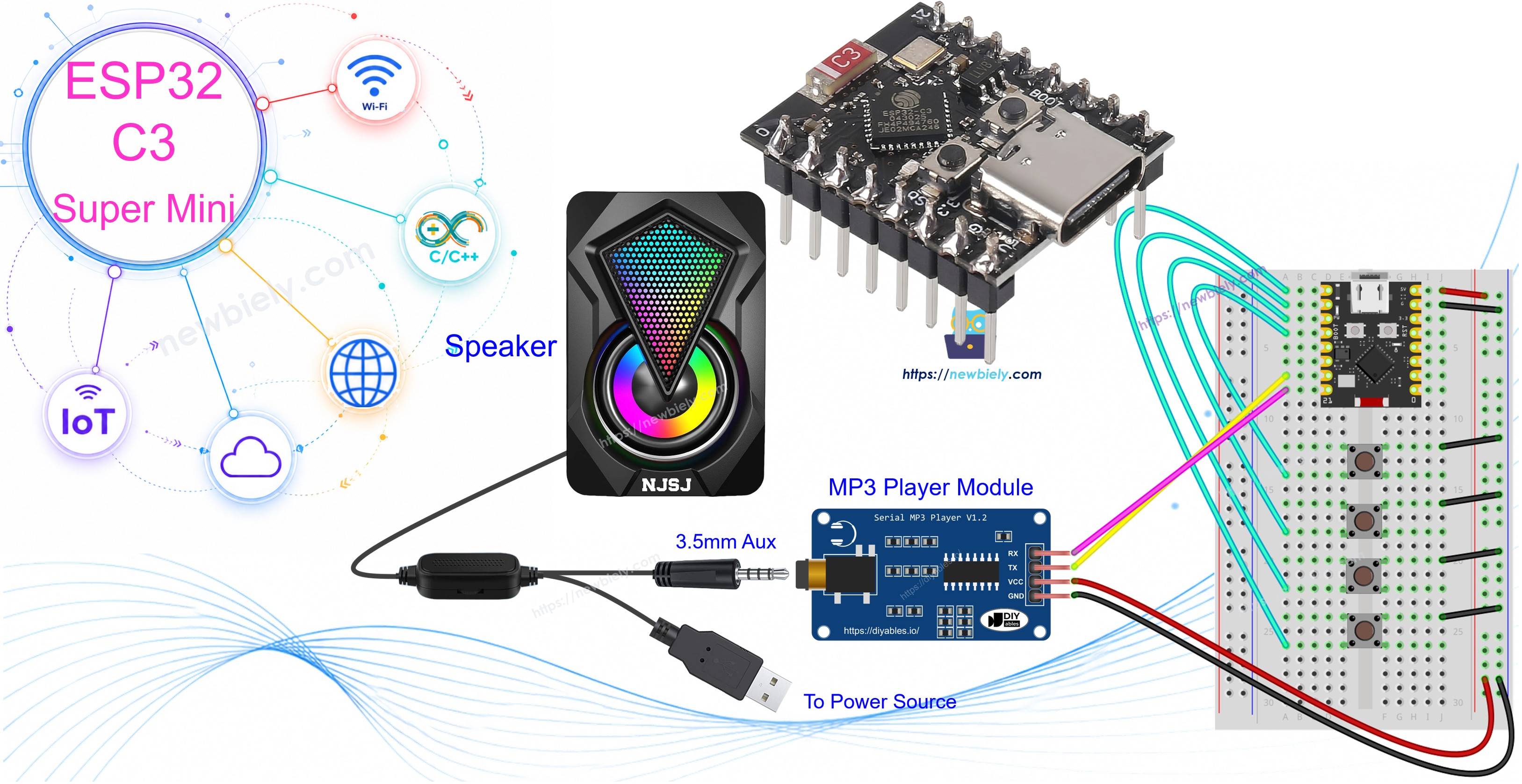 ESP32 C3 Super Mini - mp3 플레이어