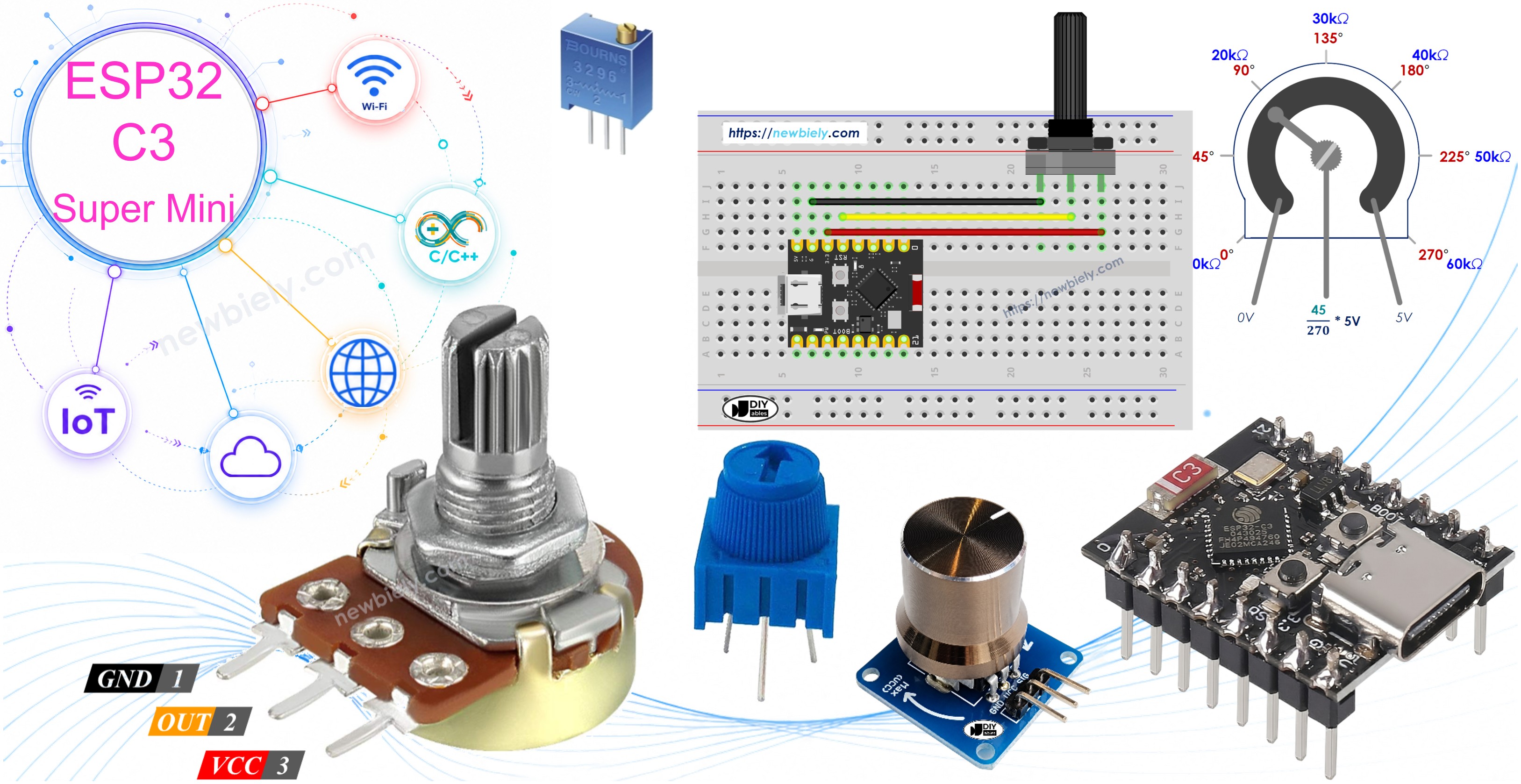 ESP32 C3 Super Mini 가변저항