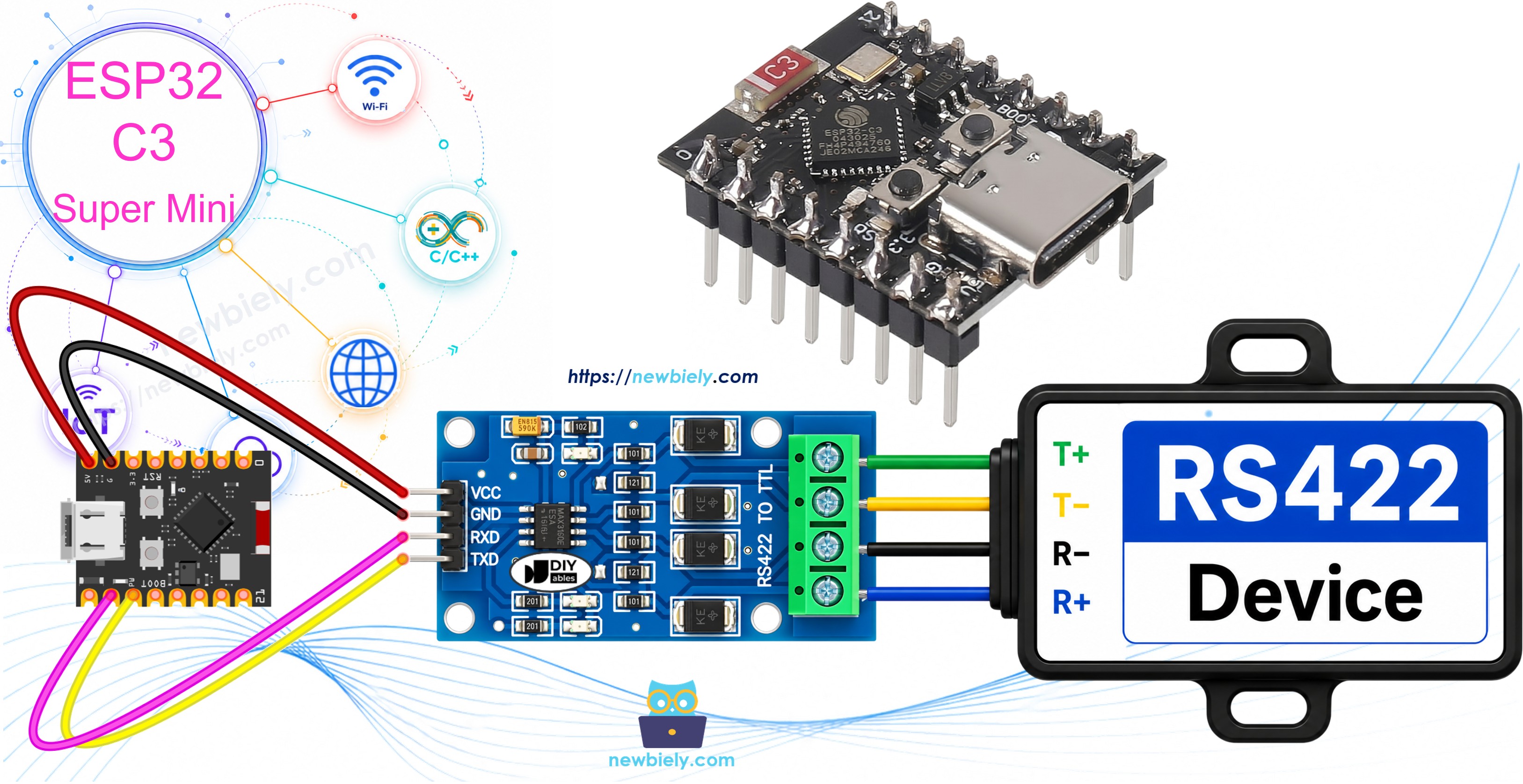 ESP32 C3 Super Mini - rs422