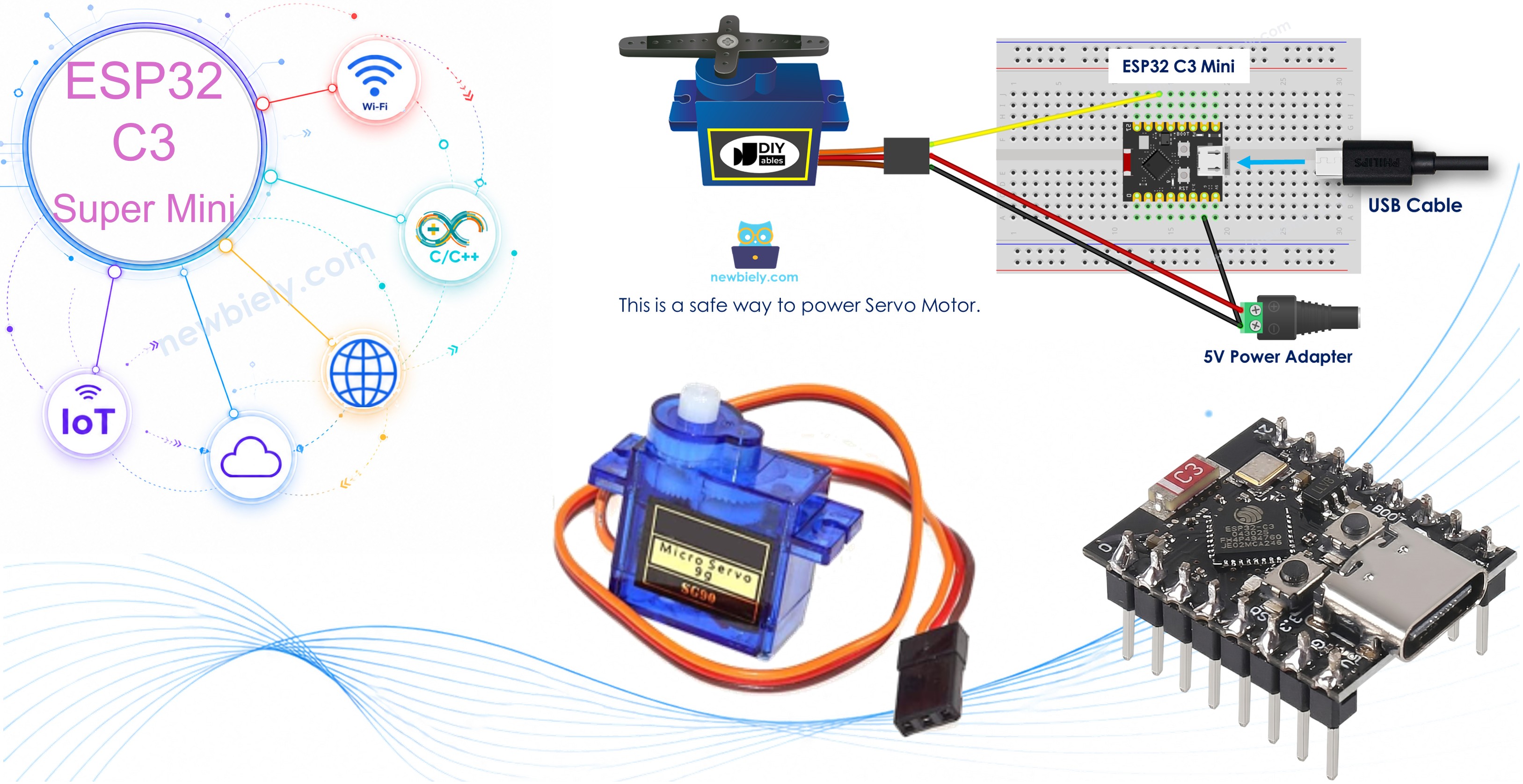 ESP32 C3 Super Mini 서보 모터