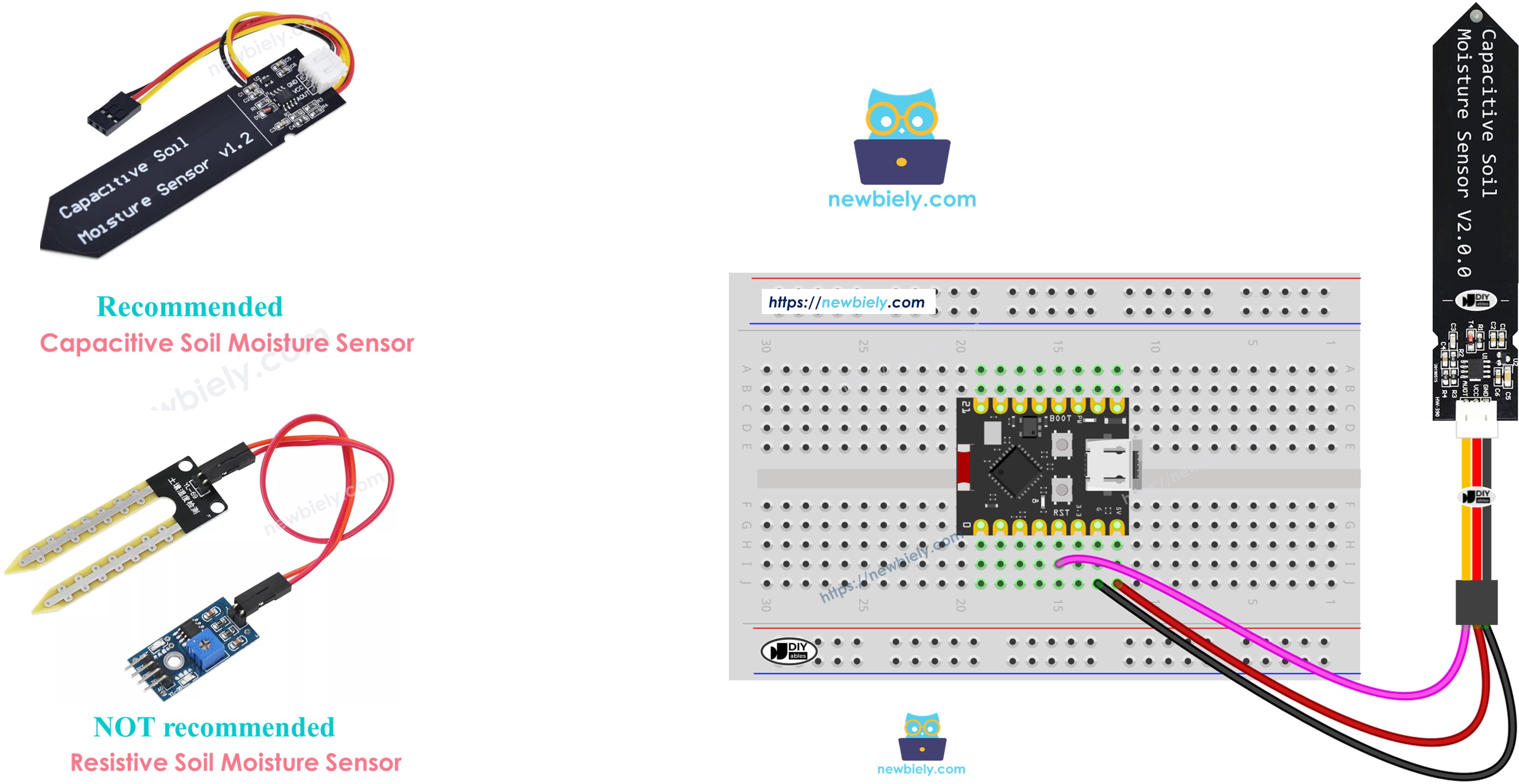 ESP32 C3 Super Mini 토양 수분 센서