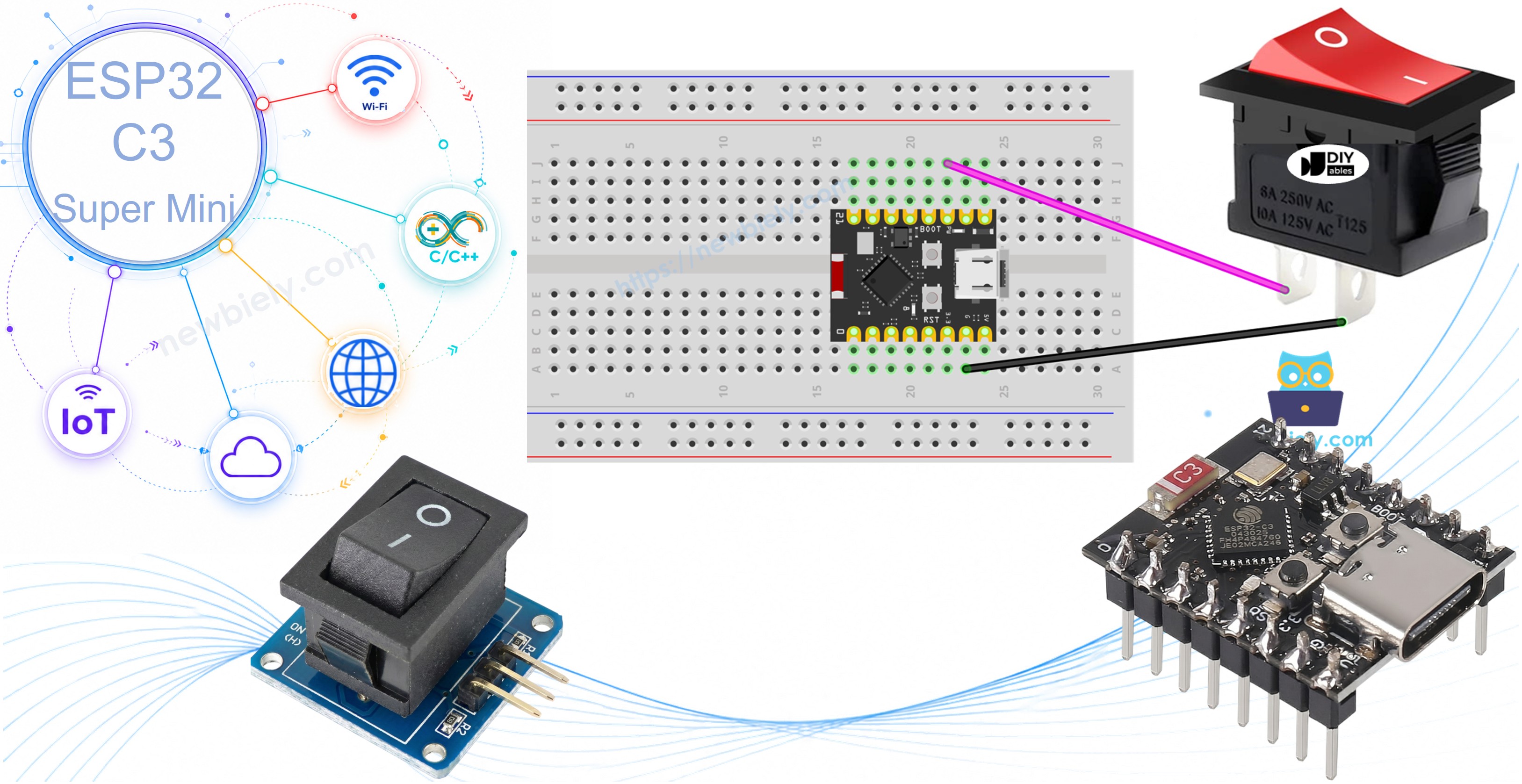 ESP32 C3 Super Mini - 스위치
