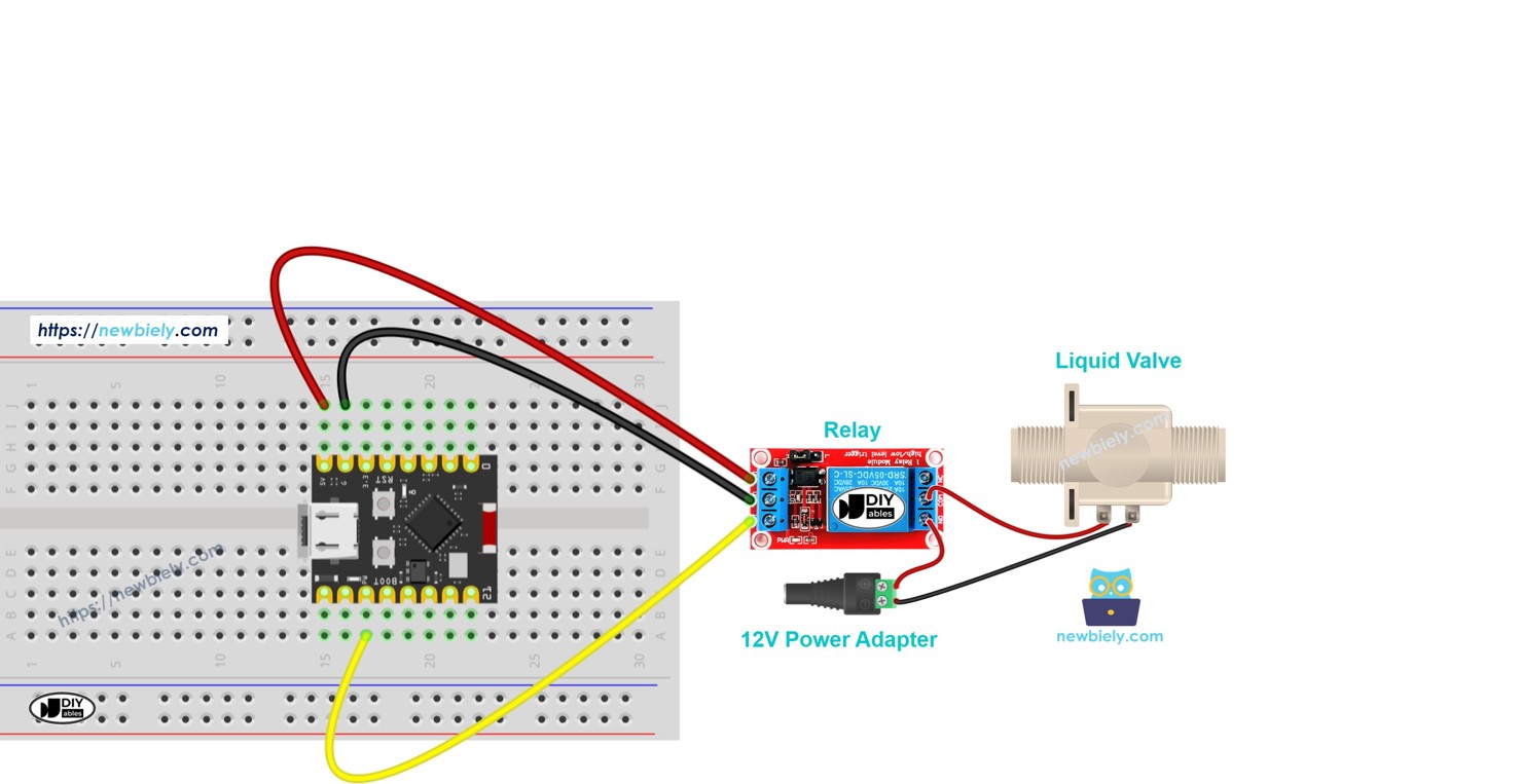 ESP32 C3 Super Mini - 물/액체 valve