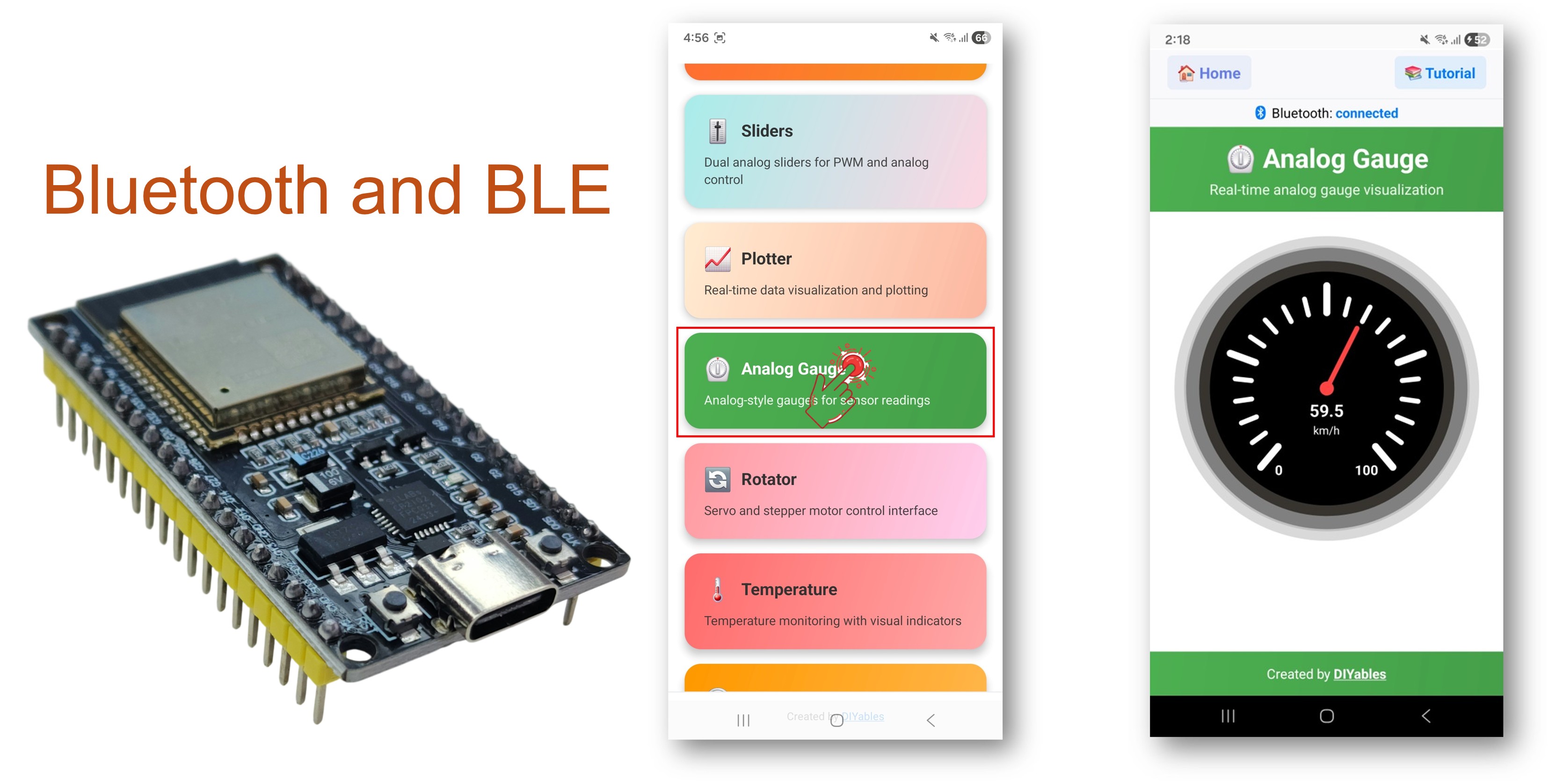ESP32 블루투스 아날로그 게이지 예제 - 아날로그 게이지 디스플레이 튜토리얼