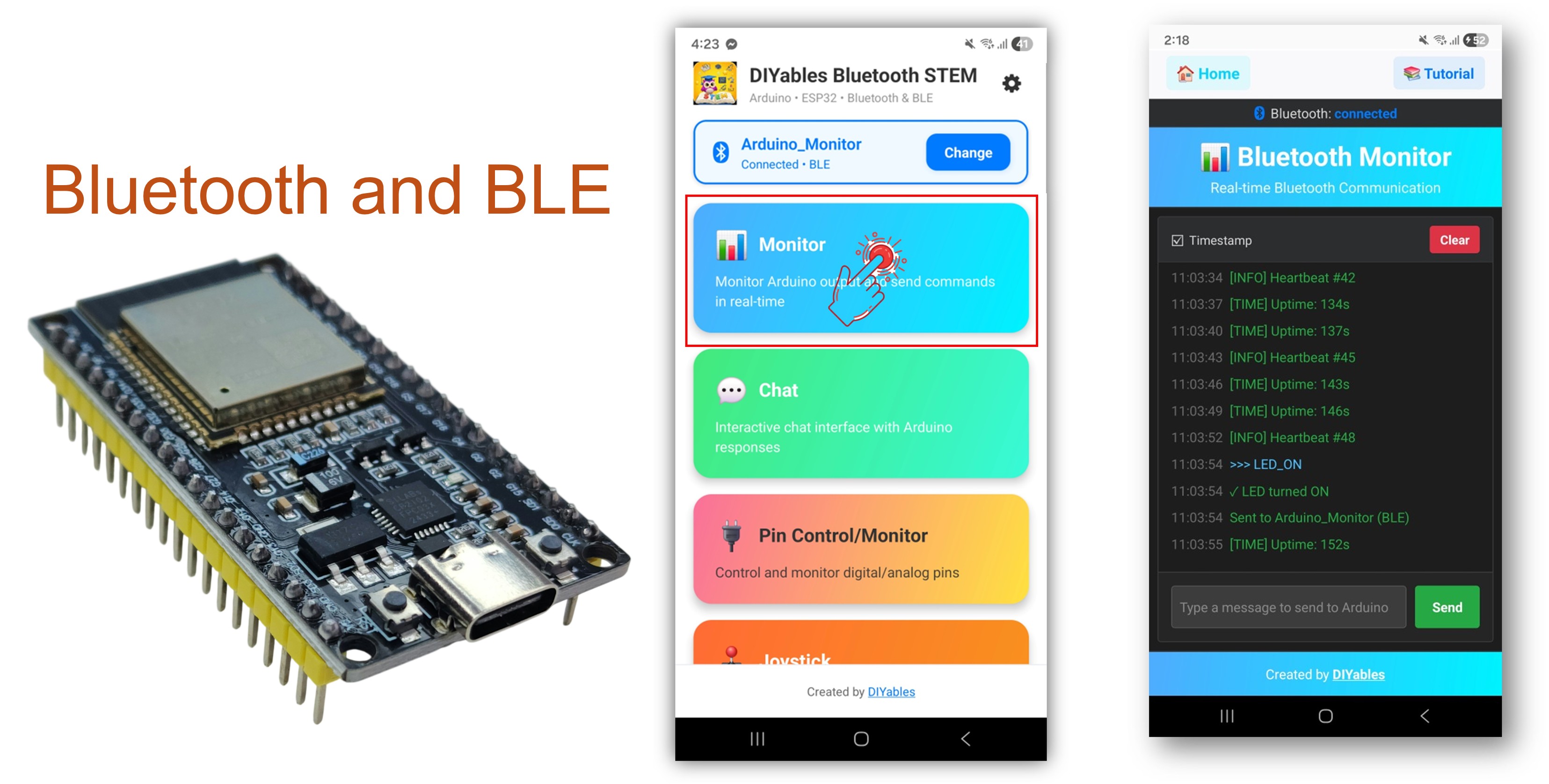 ESP32 블루투스 모니터 예제 - 실시간 시리얼 모니터 인터페이스 튜토리얼