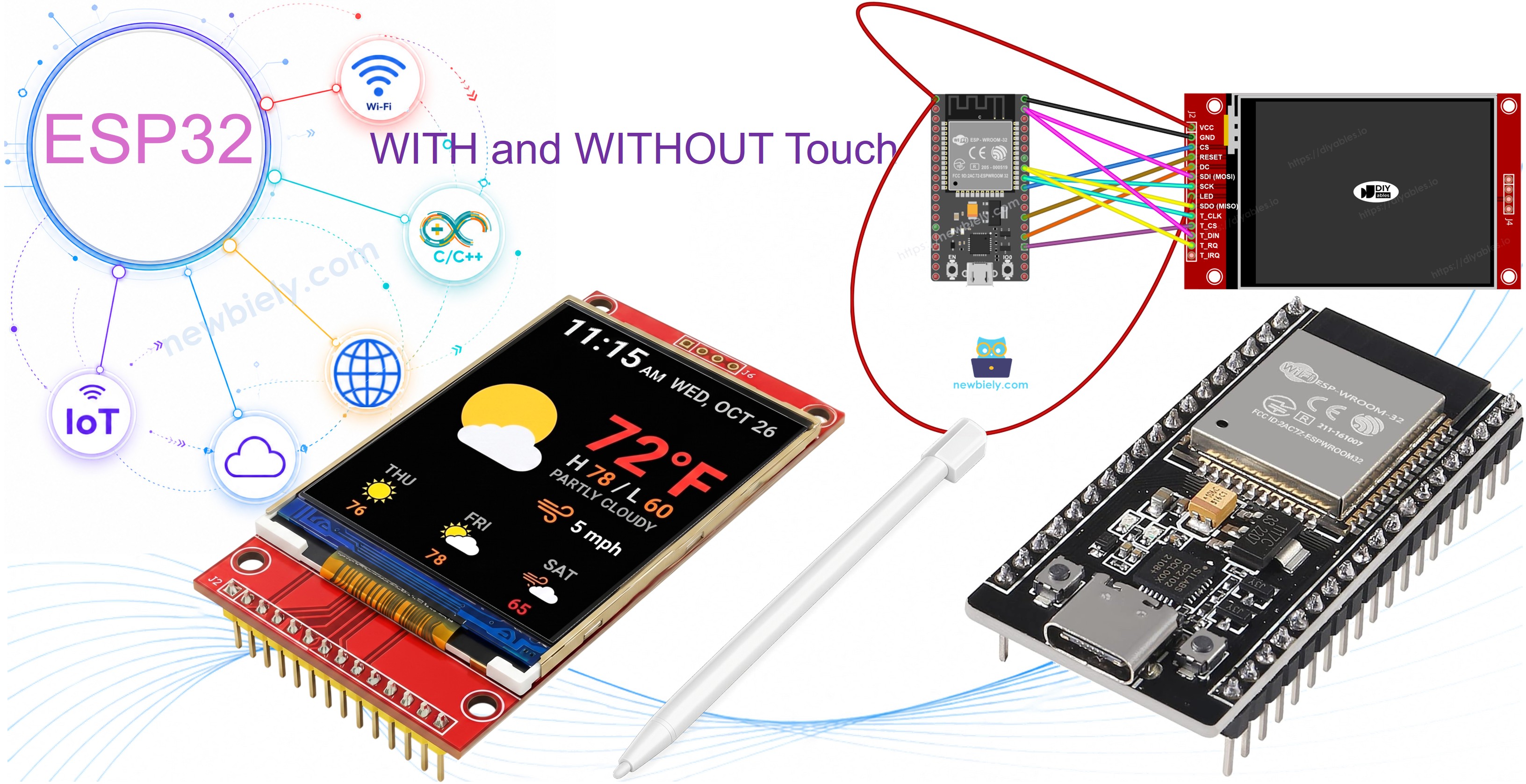 ESP32 tft spi 디스플레이