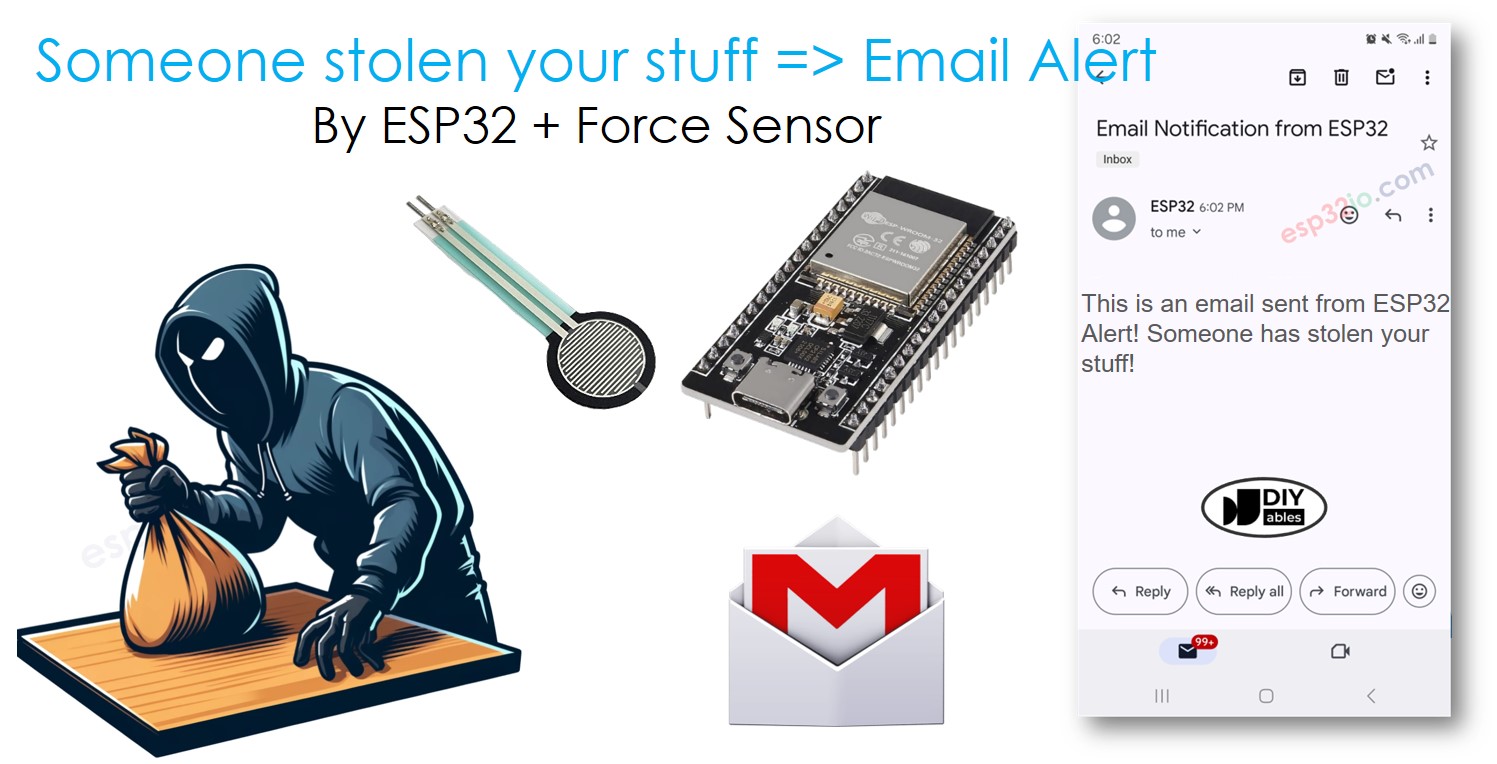 ESP32 도난 감지 이메일 알림