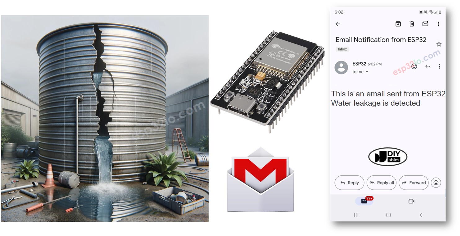 ESP32 물 샘 이메일 알림