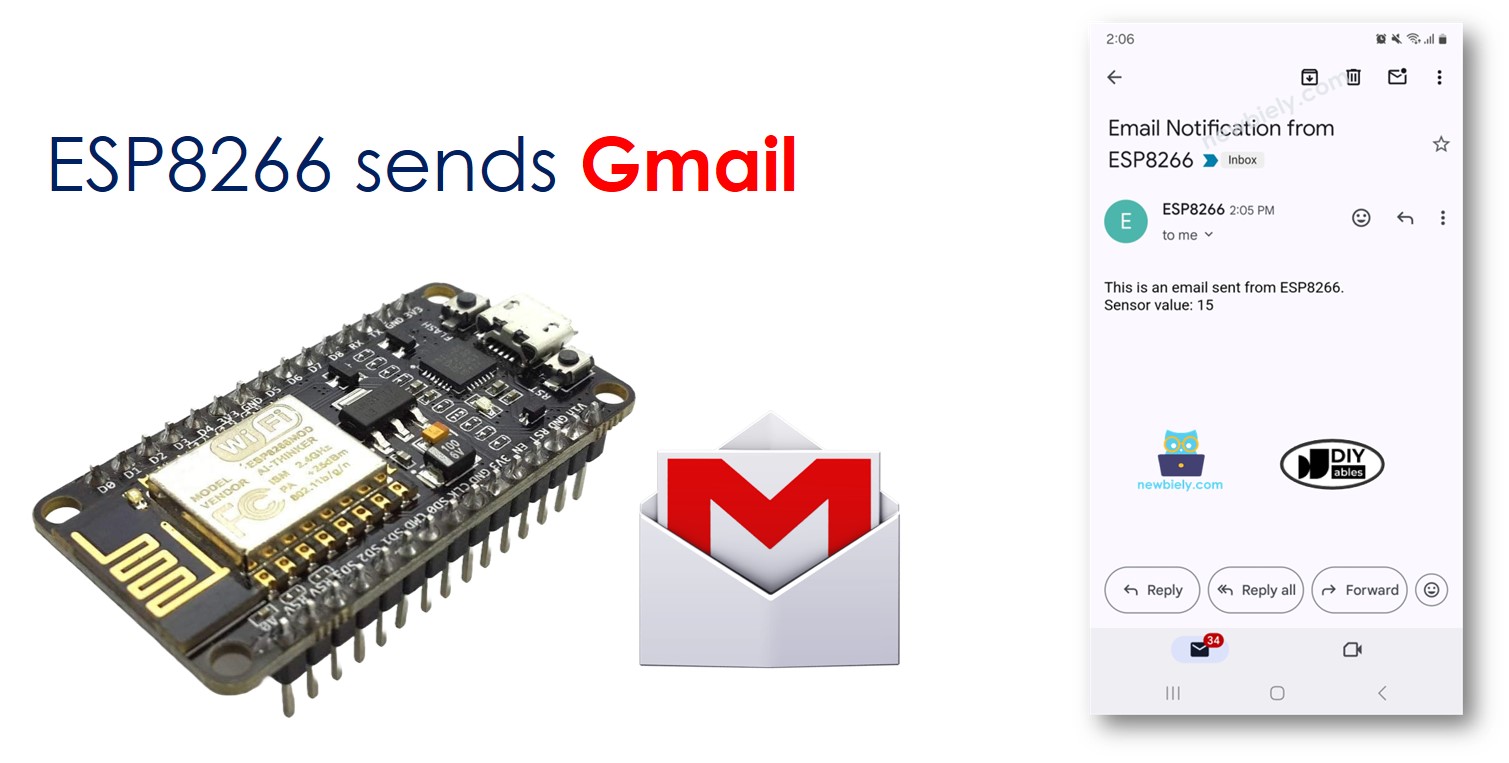 ESP8266 NodeMCU Gmail