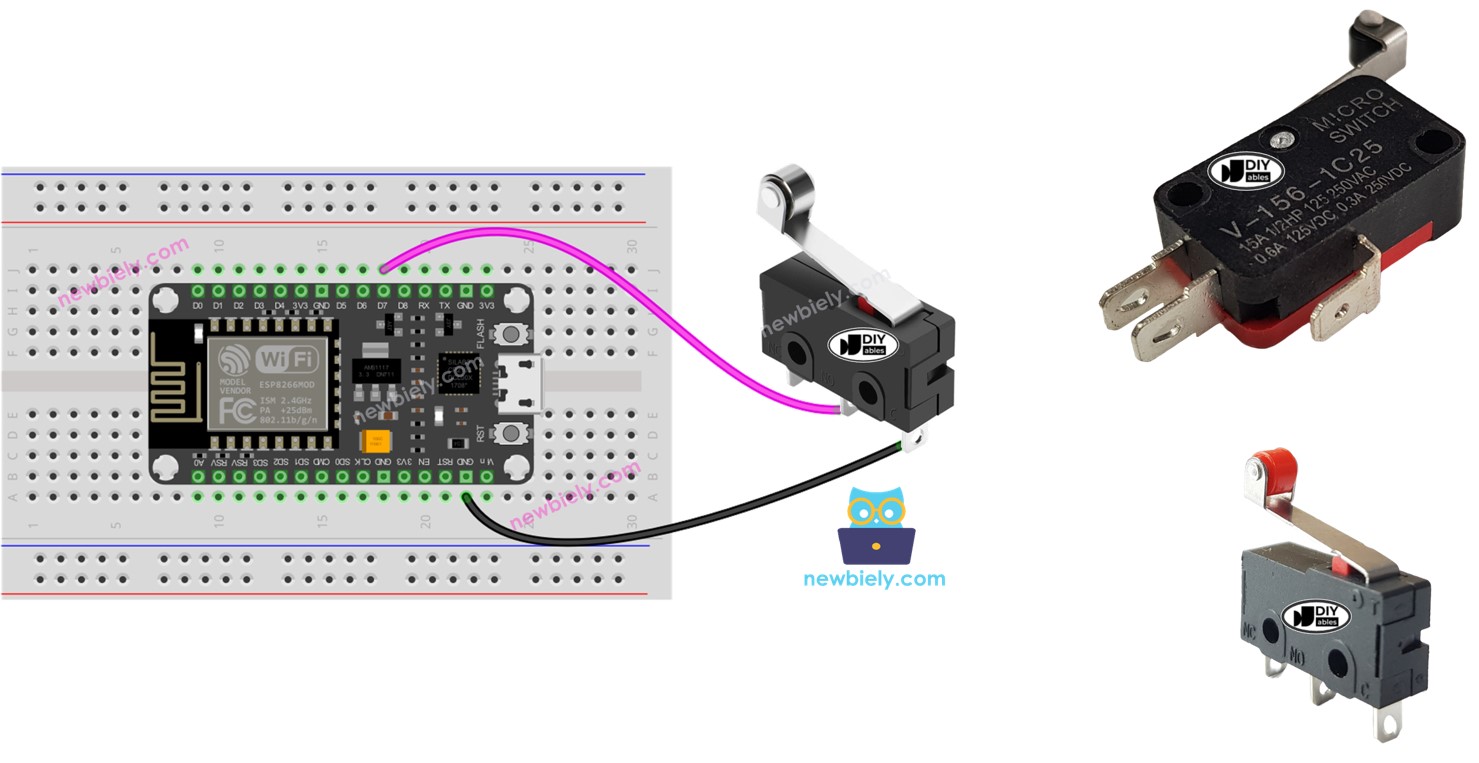 ESP8266 NodeMCU with Limit Switch