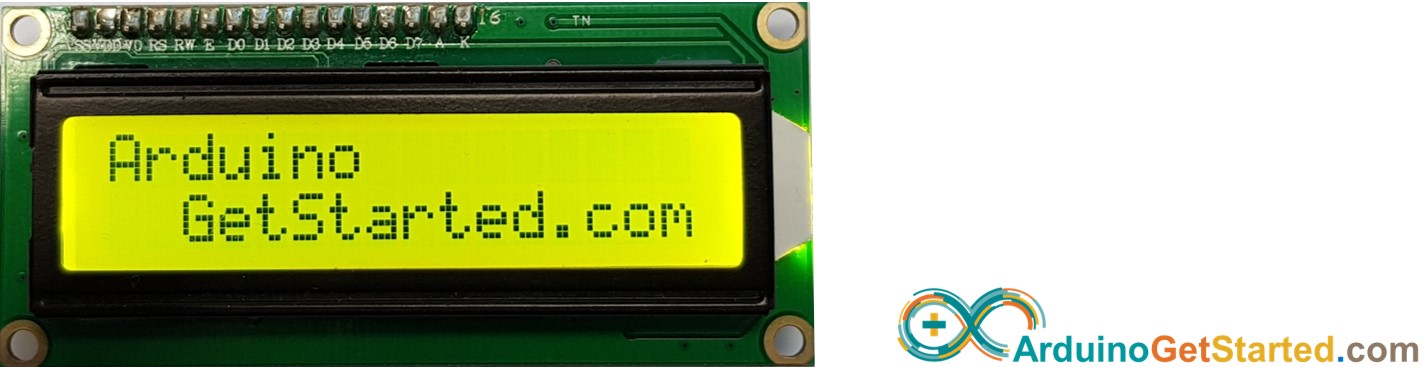 Arduino display text on LCD