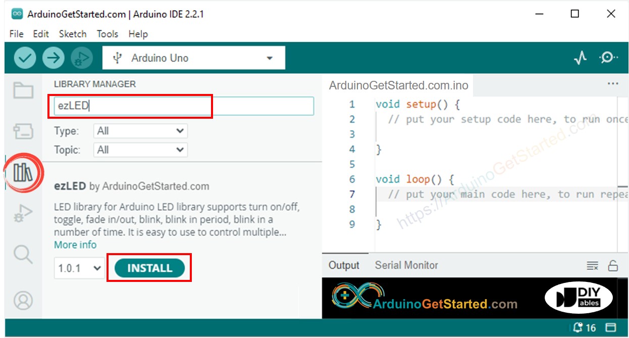 Arduino led library