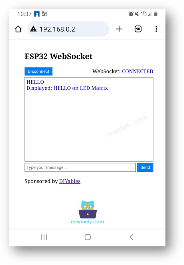 아두이노 나노 ESP32 websocket chat server