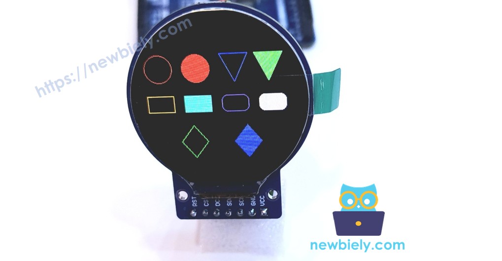 아두이노 나노 ESP32 원형 tft lcd 디스플레이 화면 도형 그리기