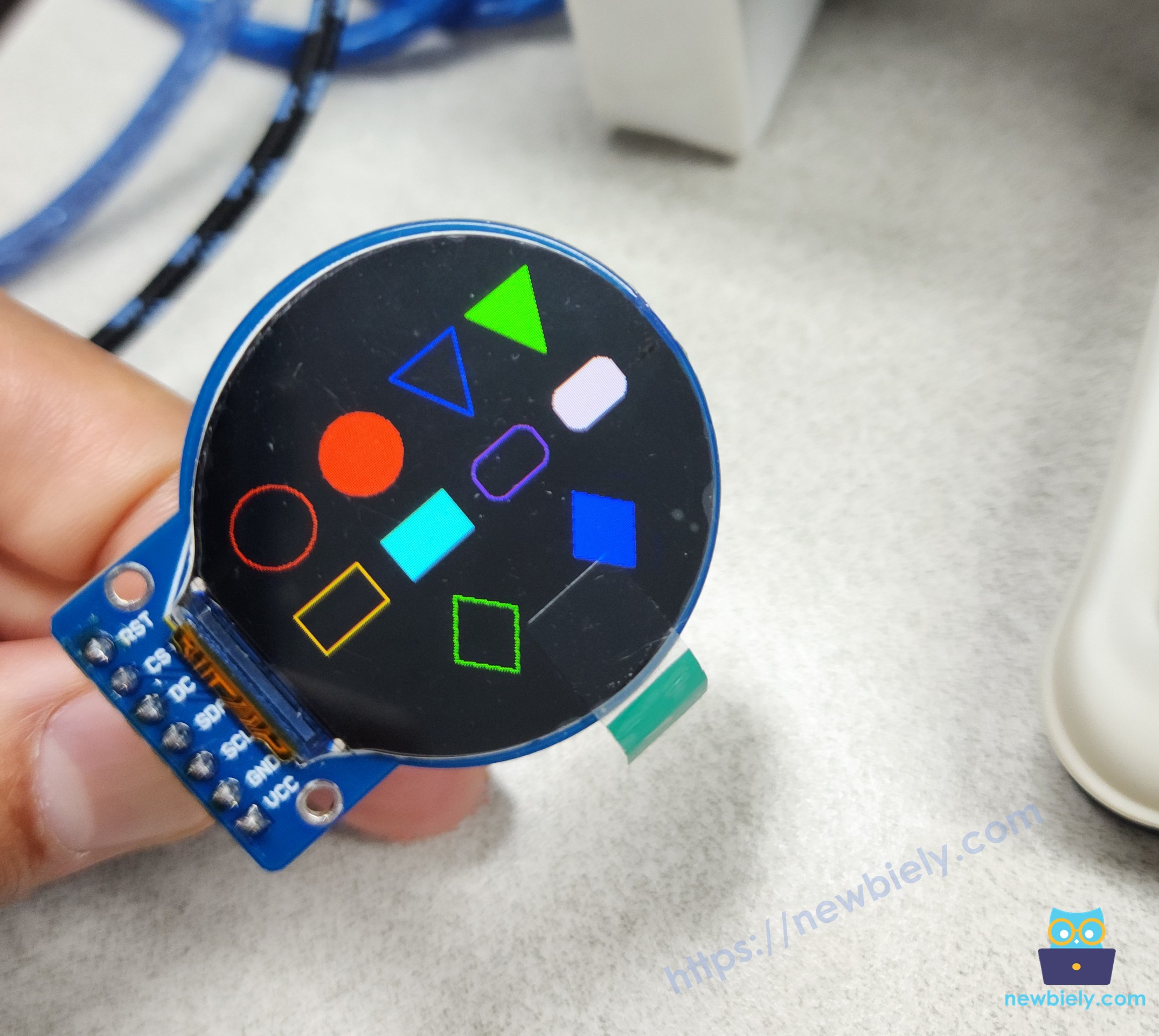 아두이노 나노 ESP32 원형 tft lcd 디스플레이 화면 도형 그리기