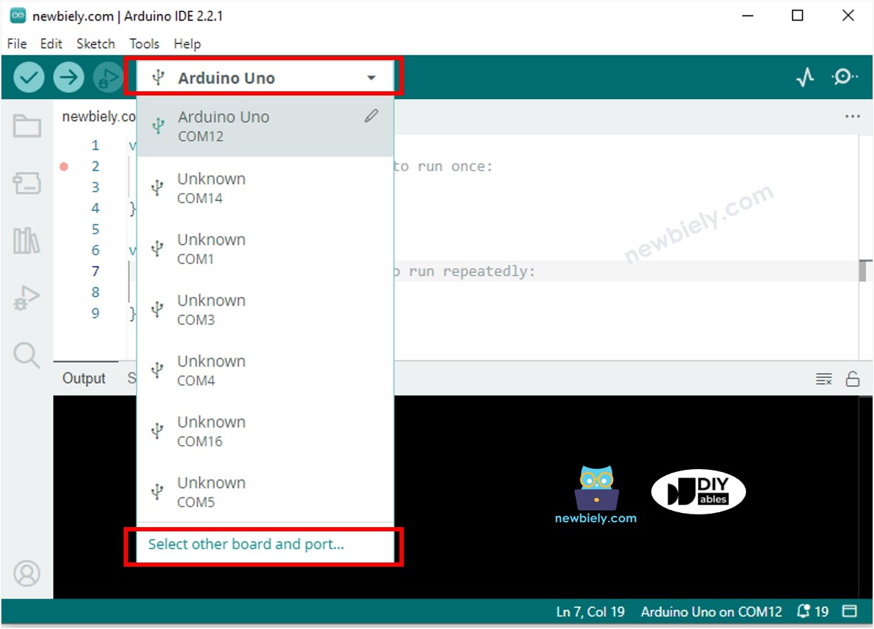 Arduino IDE - How to select Arduino Nano board