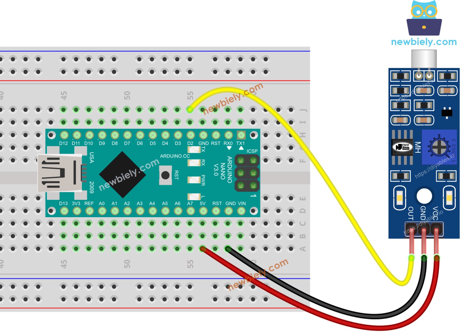 Arduino Nano Sound Sensor Wiring Diagram