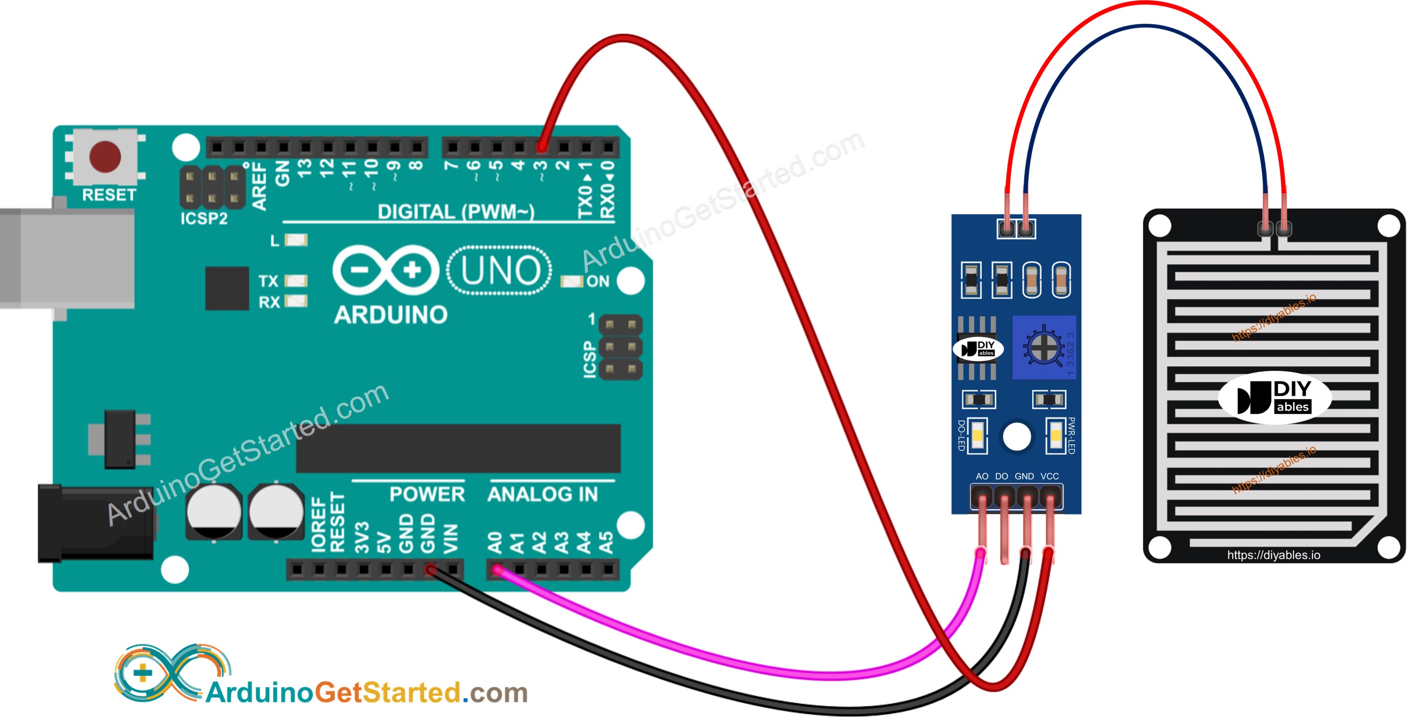 Arduino rain detection wiring diagram