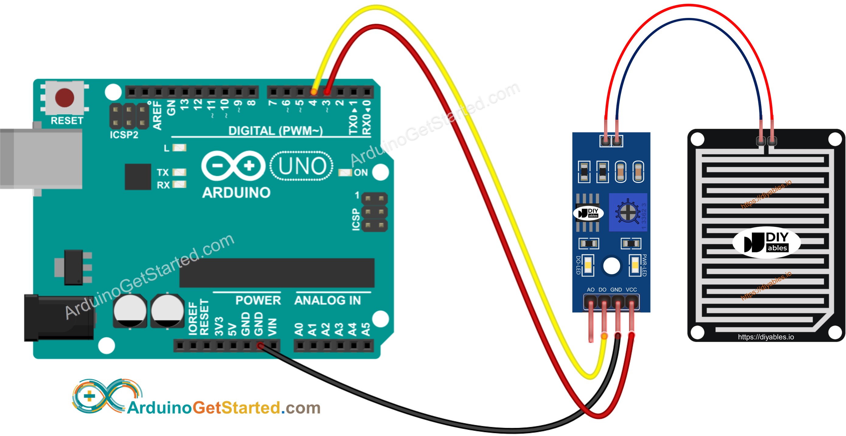 Arduino rain sensor wiring diagram