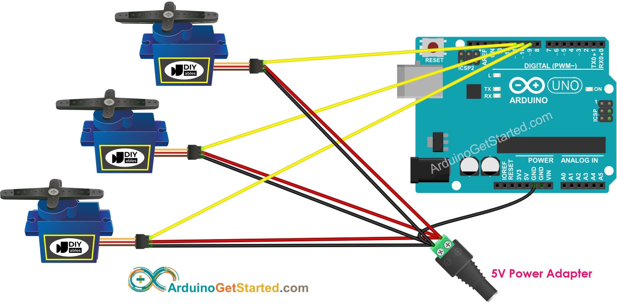 Arduino Servo Motor Extra Power