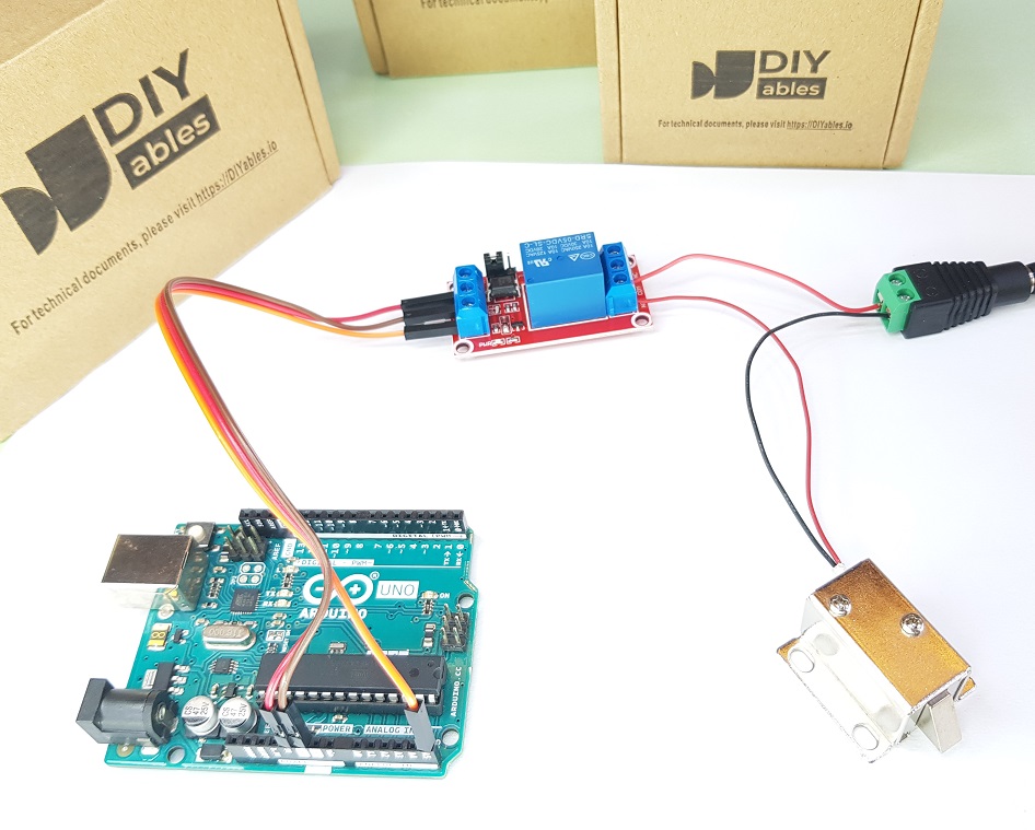 Arduino Solenoid Lock real connection